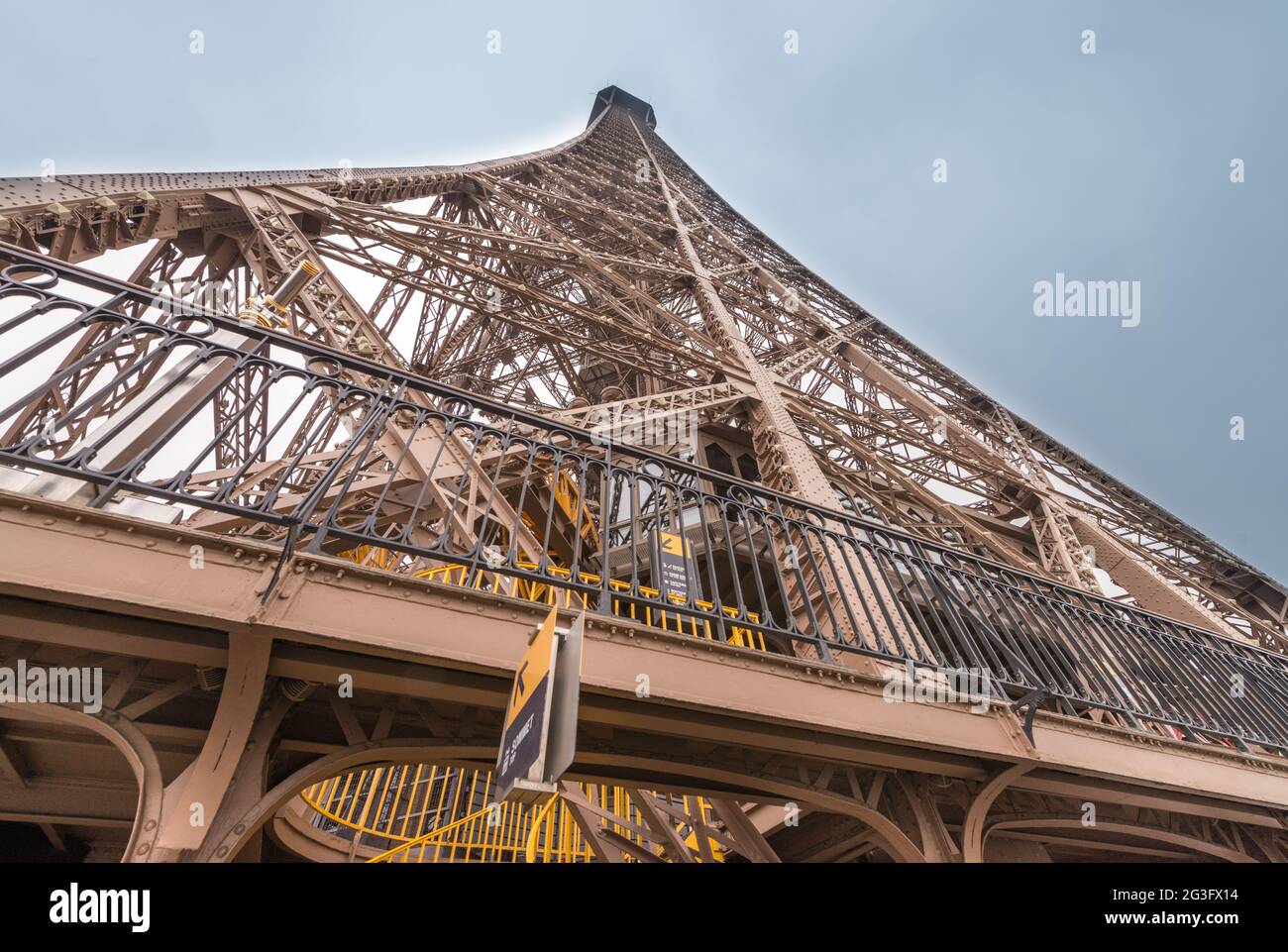 Magnificence of Eiffel Tower, view of powerful landmark structure, Paris Stock Photo