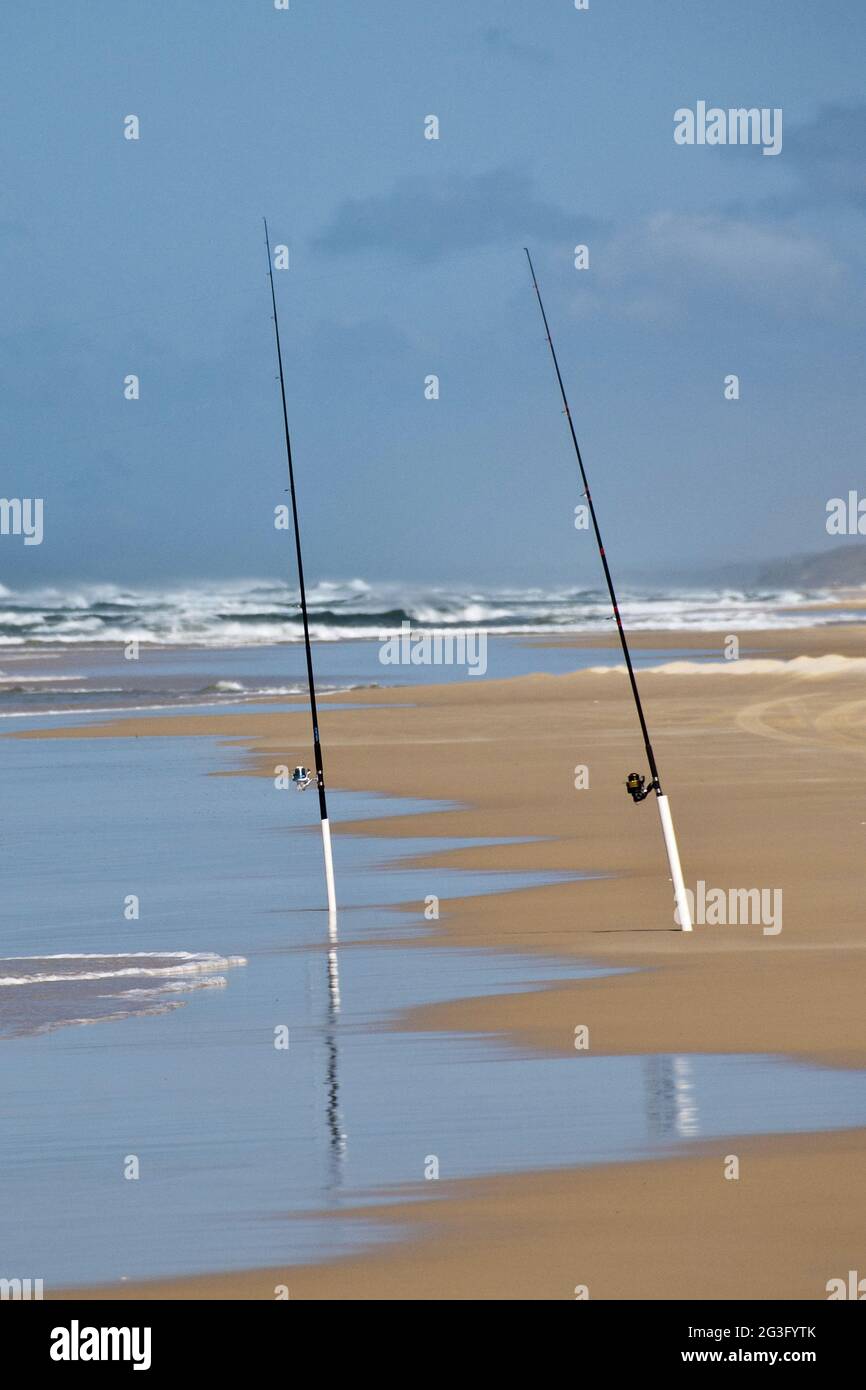 Fishing Rods, Fraser Island, Australia, August 2007 Stock Photo Alamy