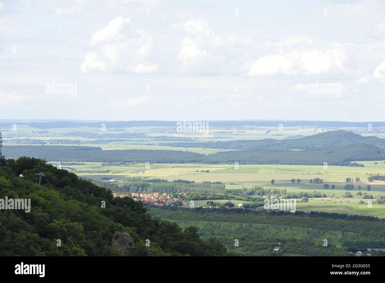 Summer landscape in Thale Brocken Harz. Stock Photo