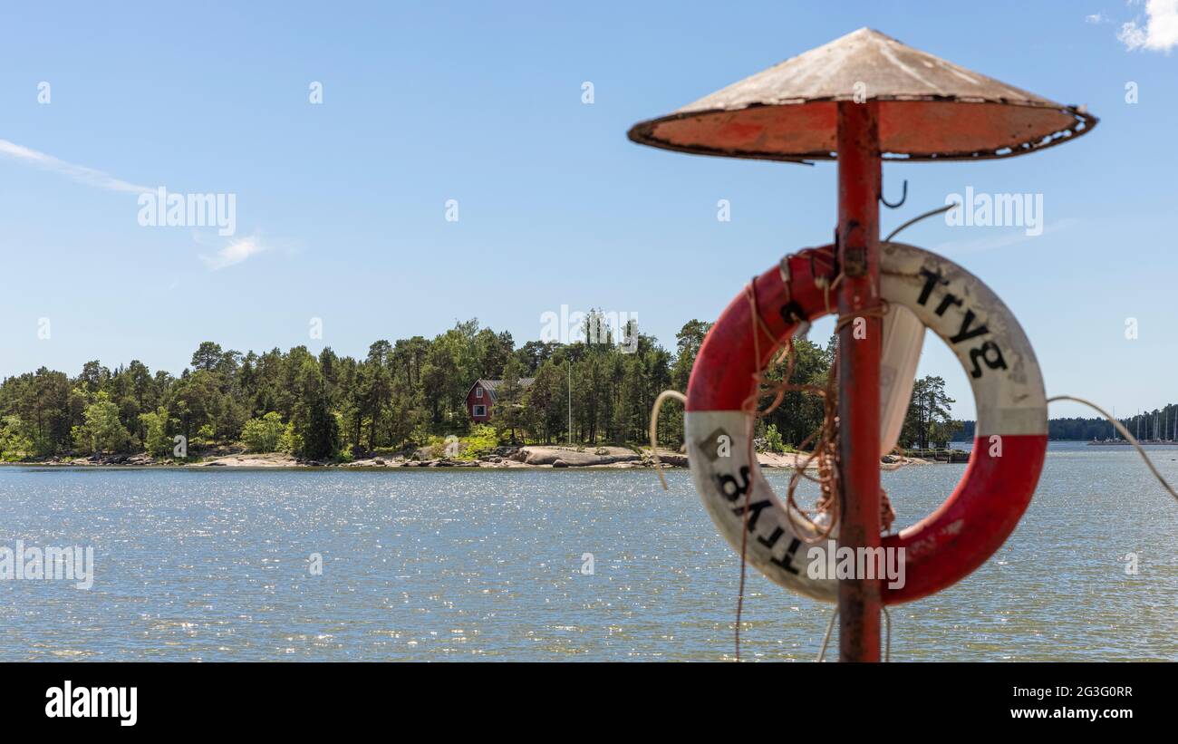 City of Espoo is located on coast of Baltic Sea. City has perfect possibilities for outdoor activities. Stock Photo