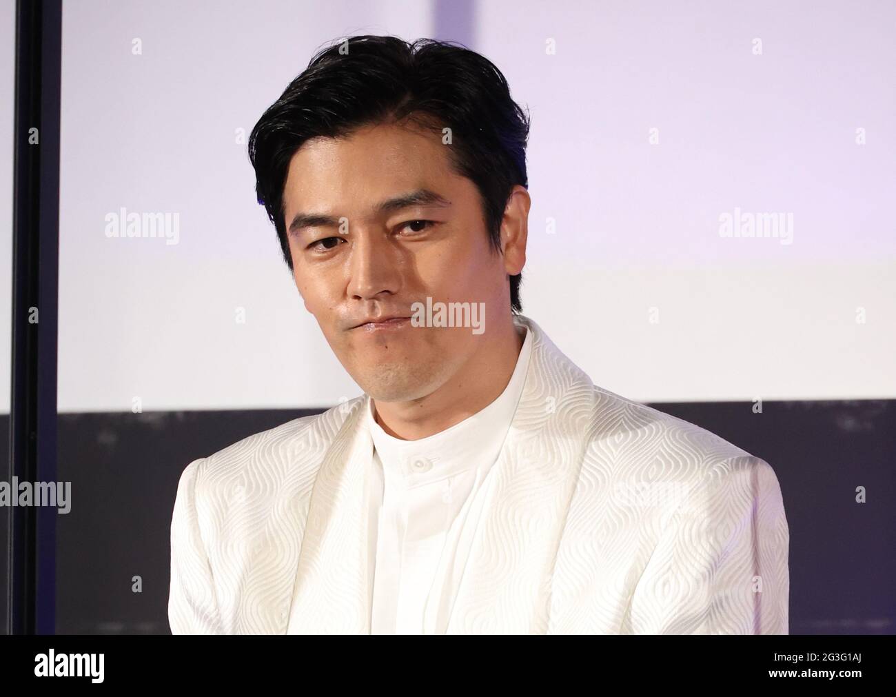 June 16, 2021, Tokyo, Japan - Japanese actor Jun Kaname attends the  awarding ceremony for branded short movies of the Short Shorts Film  Festival & Asia as a jury member in Tokyo