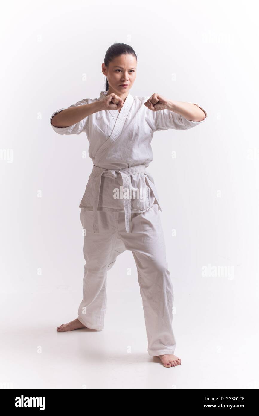 Martial art fighter pose hires stock photography and images Alamy