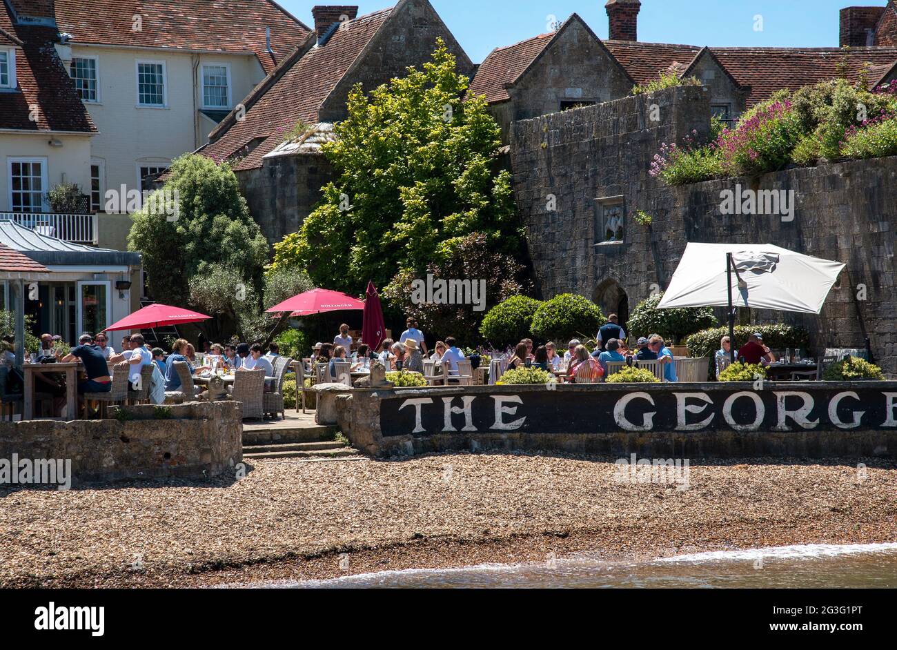 Yarmouth, Isle of Wight, England, UK. 2021. Yarmouth Castle and The