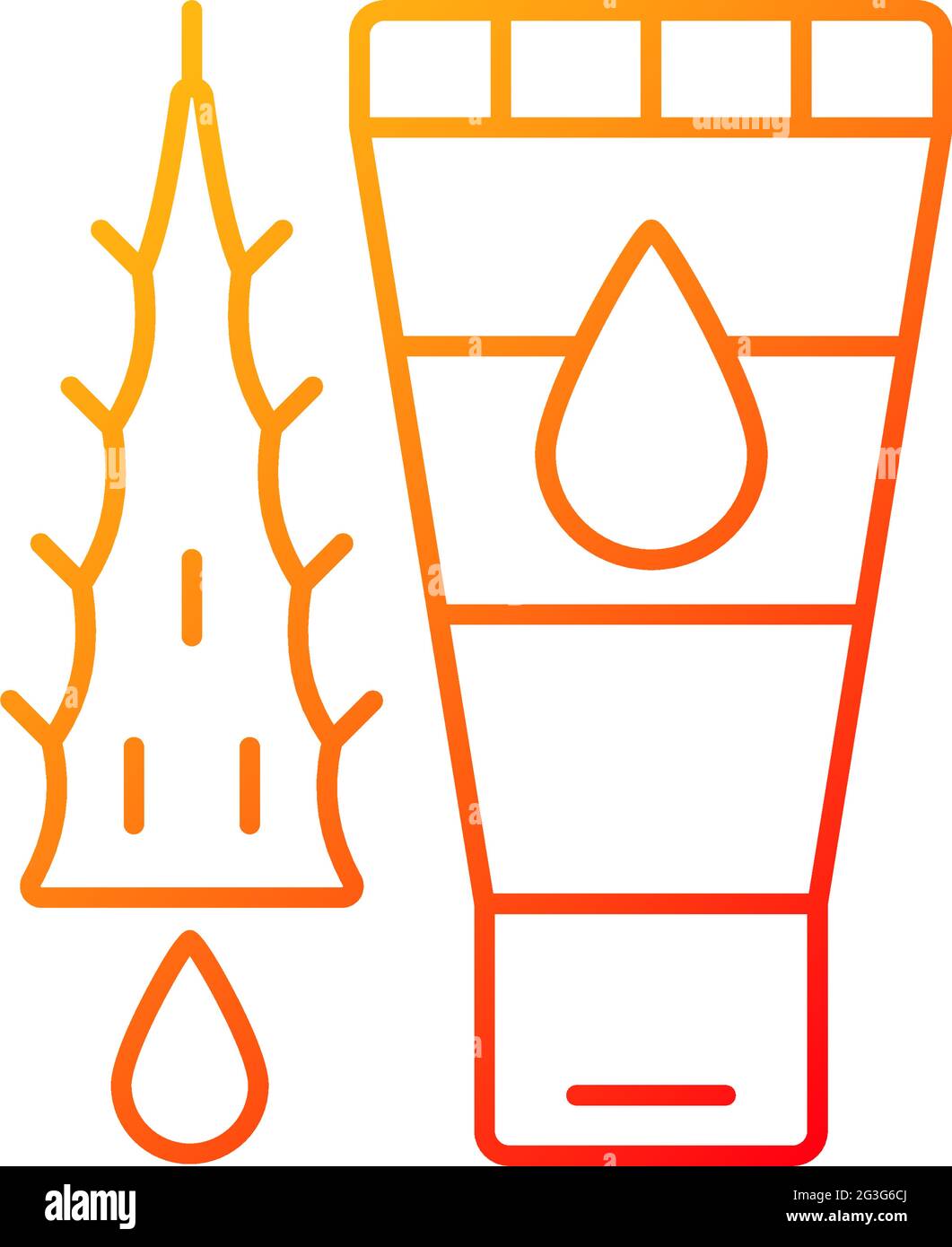 Using moisturizing lotion gradient linear vector icon Stock Vector ...