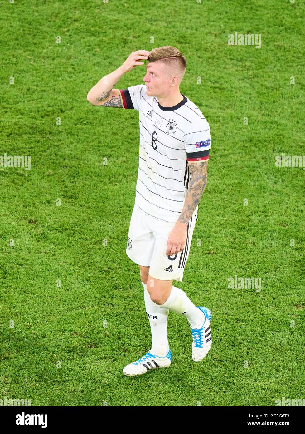Toni Kroos, DFB 8  after the Group F match FRANCE - GERMANY  1-0 at the football UEFA European Championships 2020 in Season 2020/2021 on June 15, 2021  in Munich, Germany. © Peter Schatz / Alamy Live News Stock Photo