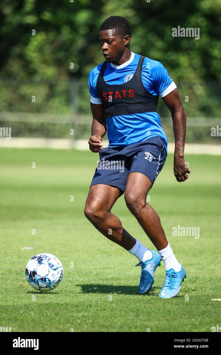 Gent's Mathias Nurio Fortuna pictured in action during the first
