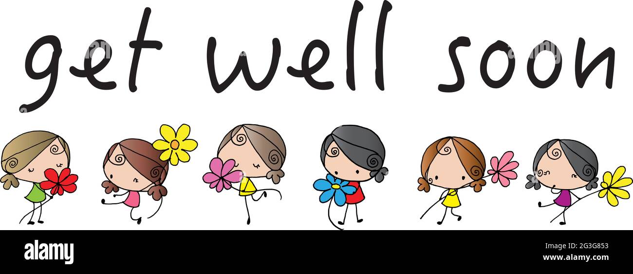 vector cartoon girls with flowers get well soon cartoon girls with flowers get well soon Stock Photo - Alamy vector cartoon girls with flowers get well soon cartoon girls with flowers get well soon Stock Photo - Alamy