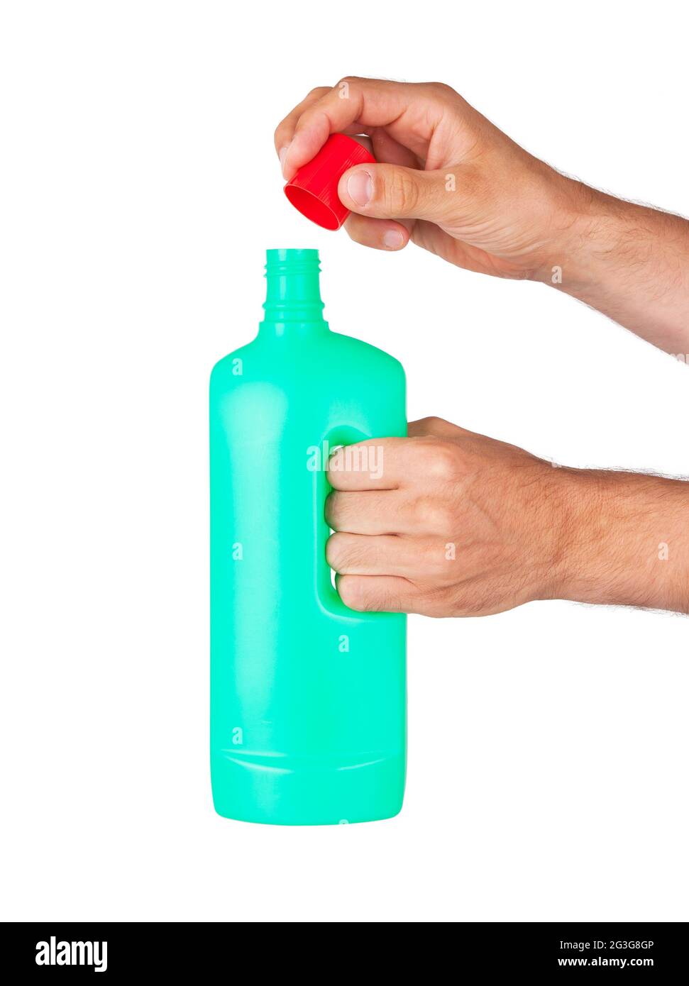 Plastic bottle cleaningdetergent Stock Photo Alamy