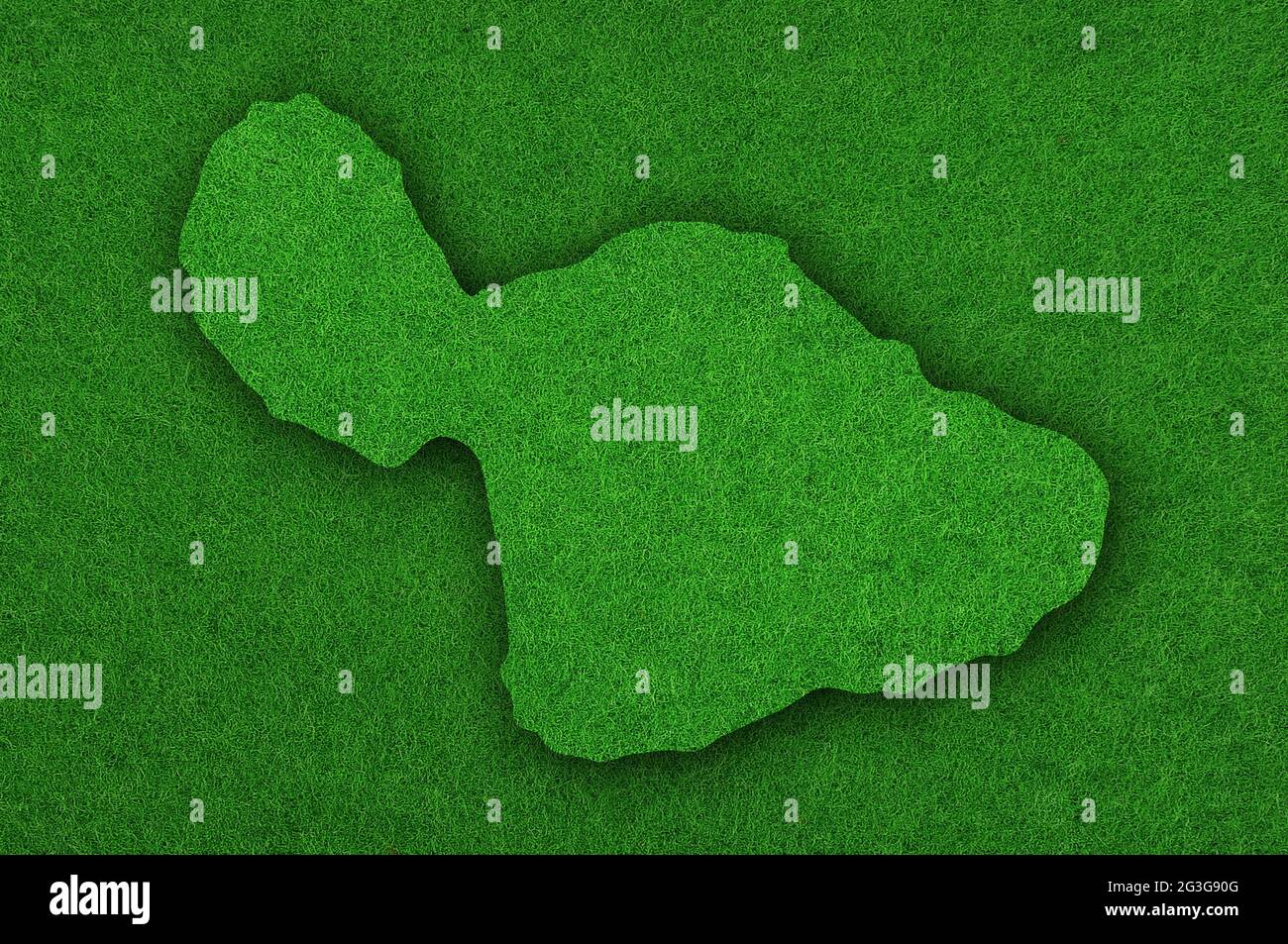 Maui map hi-res stock photography and images - Alamy