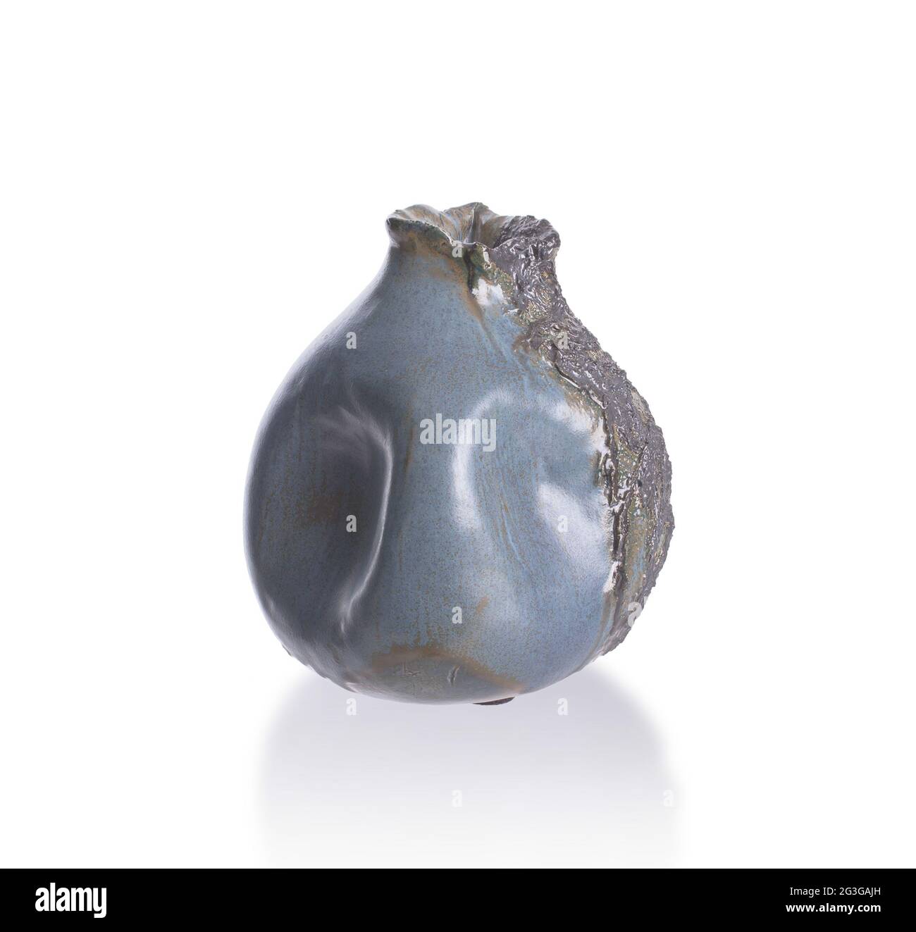 Old clay vase isolated on white Stock Photo Alamy