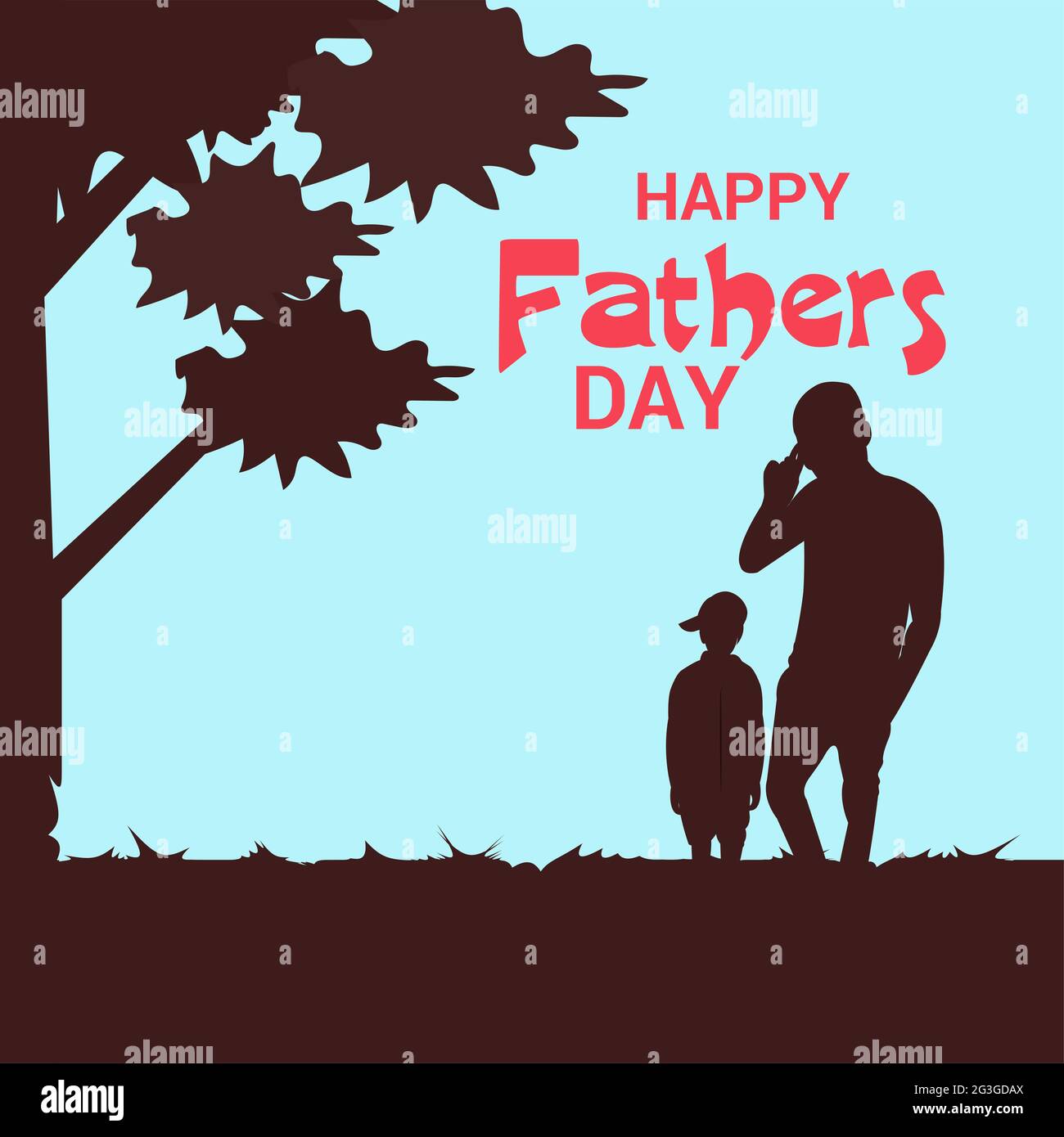 Vector illustration of a Background for Happy Fathers Day Stock Photo ...