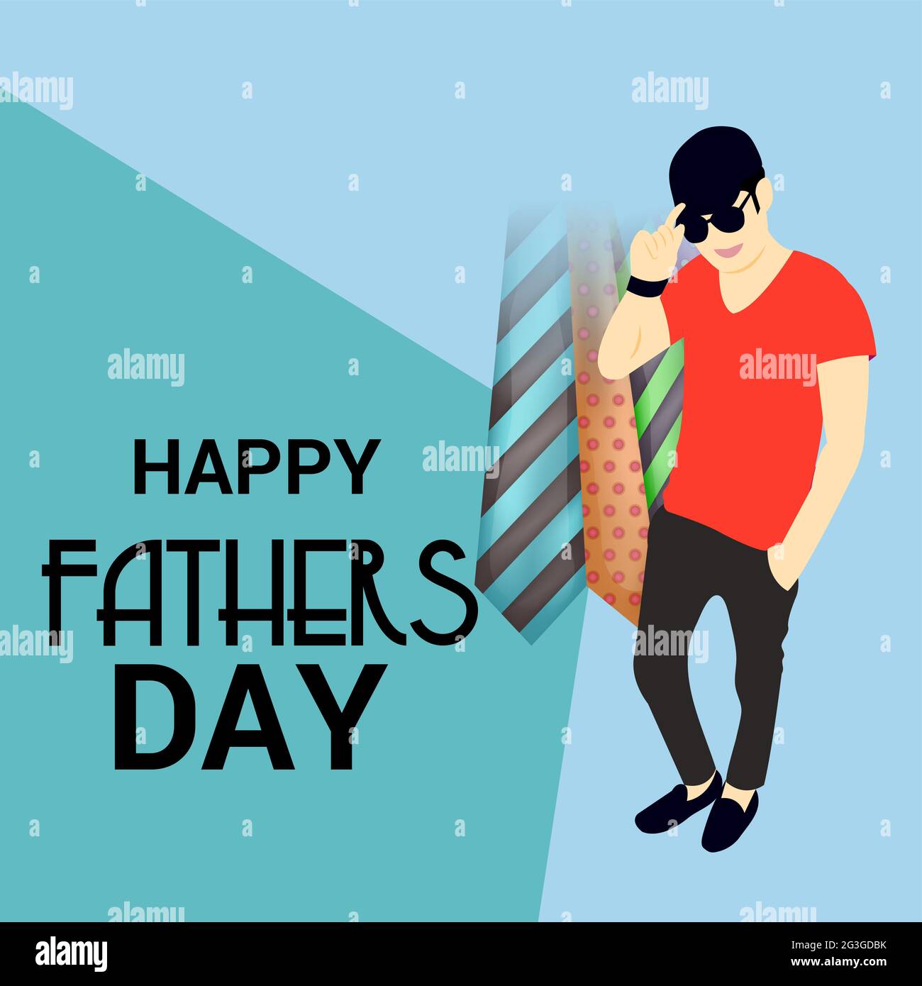 Vector illustration of a Background for Happy Fathers Day Stock Photo ...