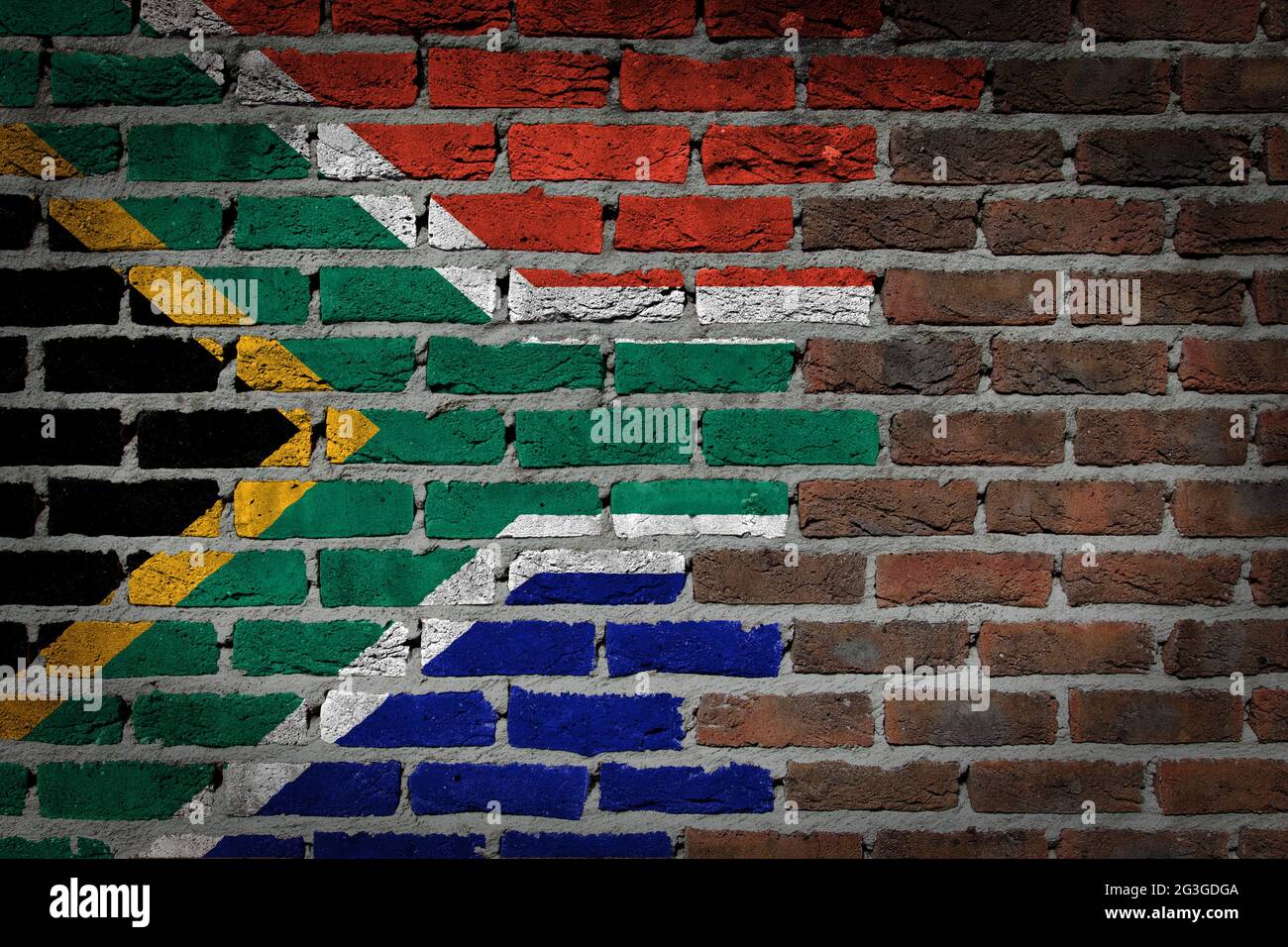Dark brick wall South Africa Stock Photo Alamy