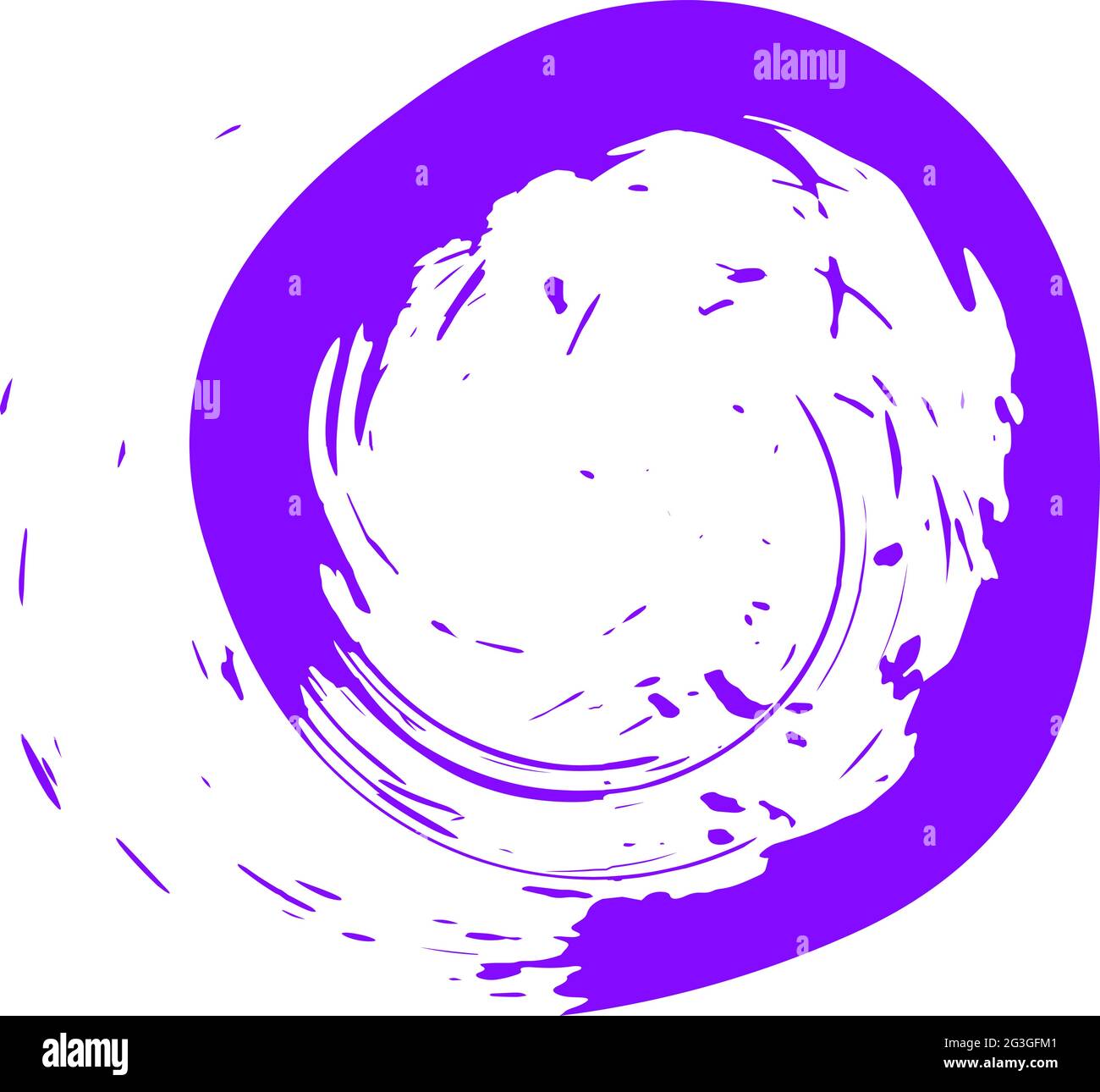 Round Ink Drop Ink drop. Round, ragged inkblot. Vector illustration Stock Vector Image ...