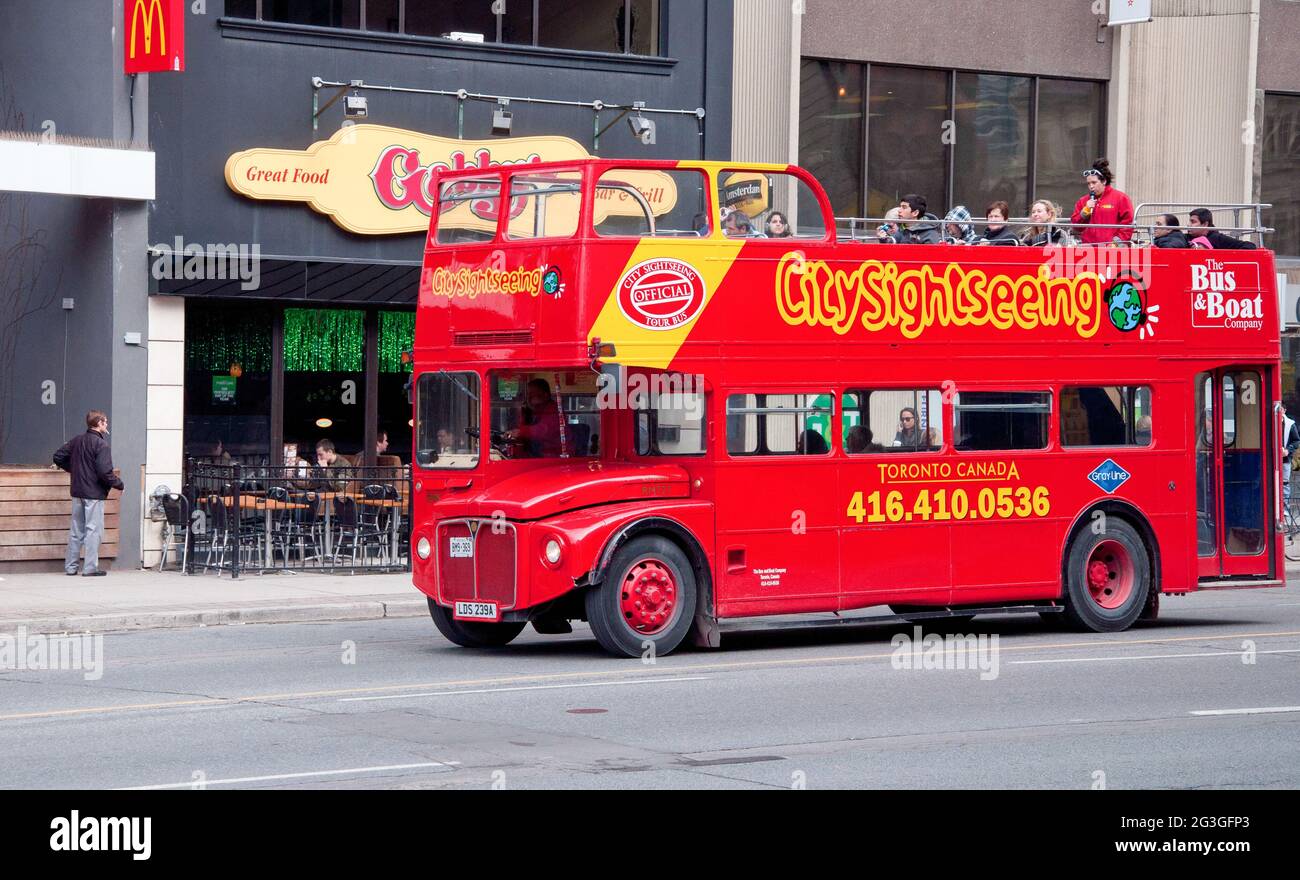 Toronto city sightseeing bus hires stock photography and images Alamy