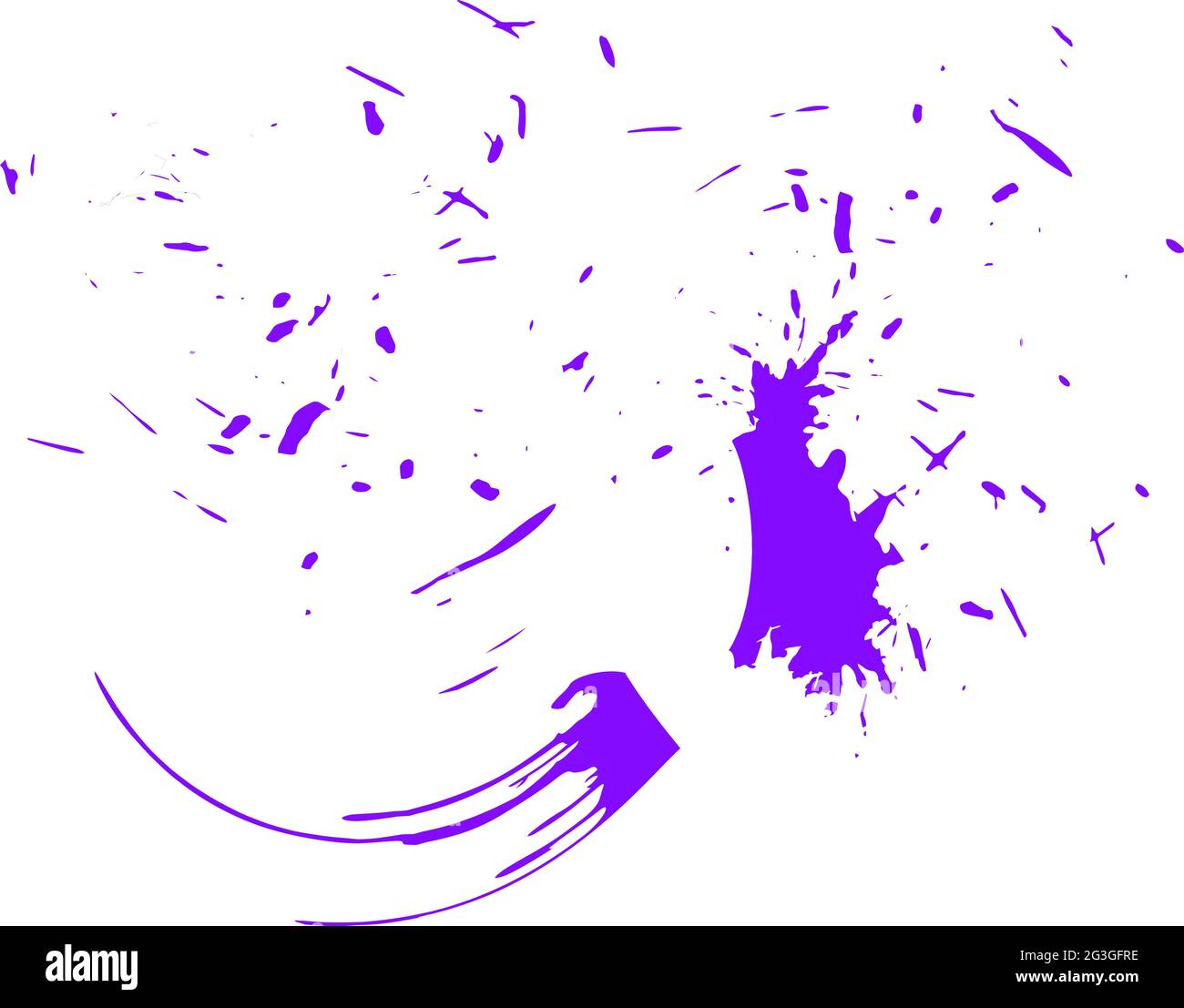 Round Ink Drop Ink drop. Round, ragged inkblot. Vector illustration Stock Vector Image ...