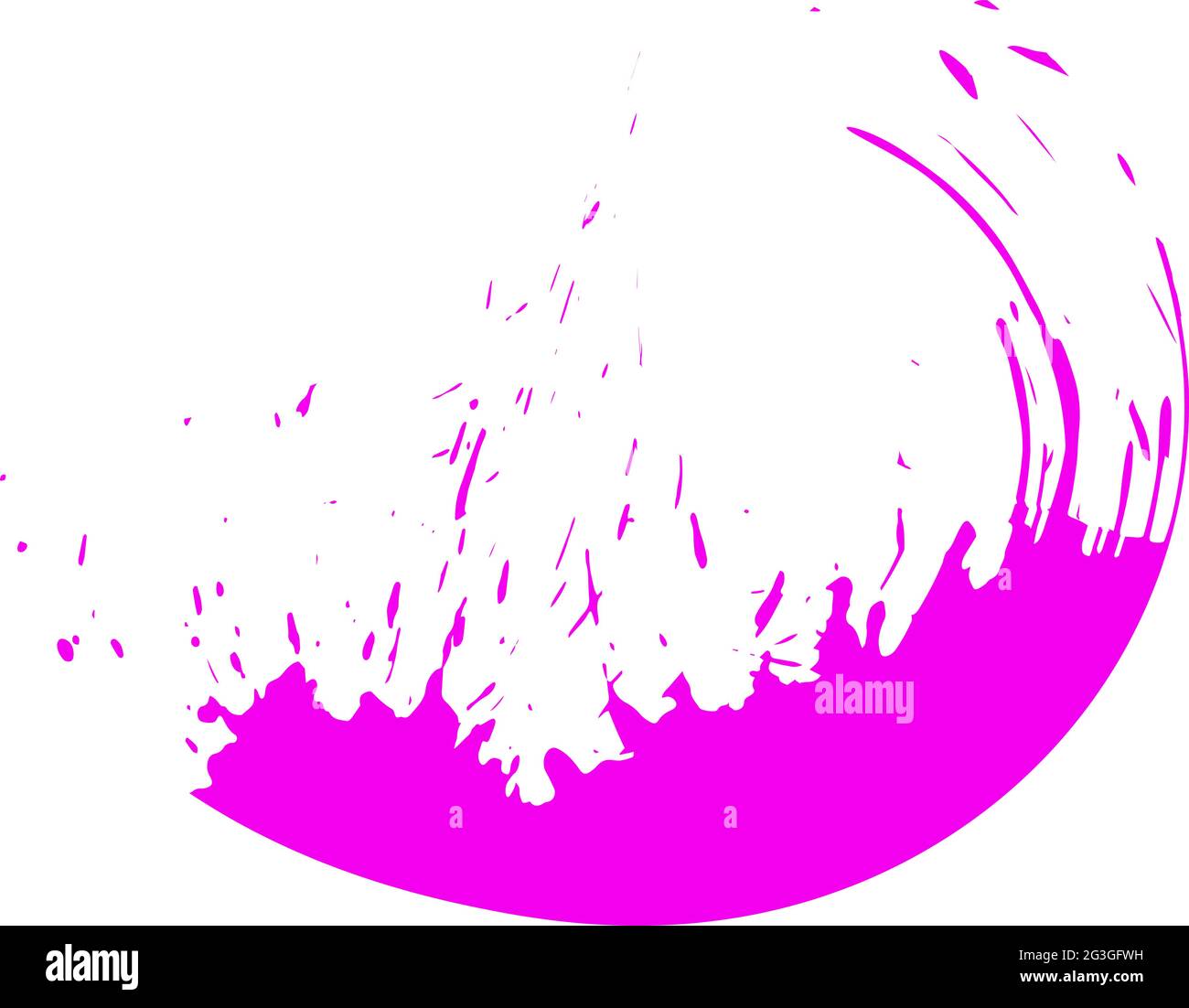 Round Ink Drop Ink drop. Round, ragged inkblot. Vector illustration Stock Vector Image ...