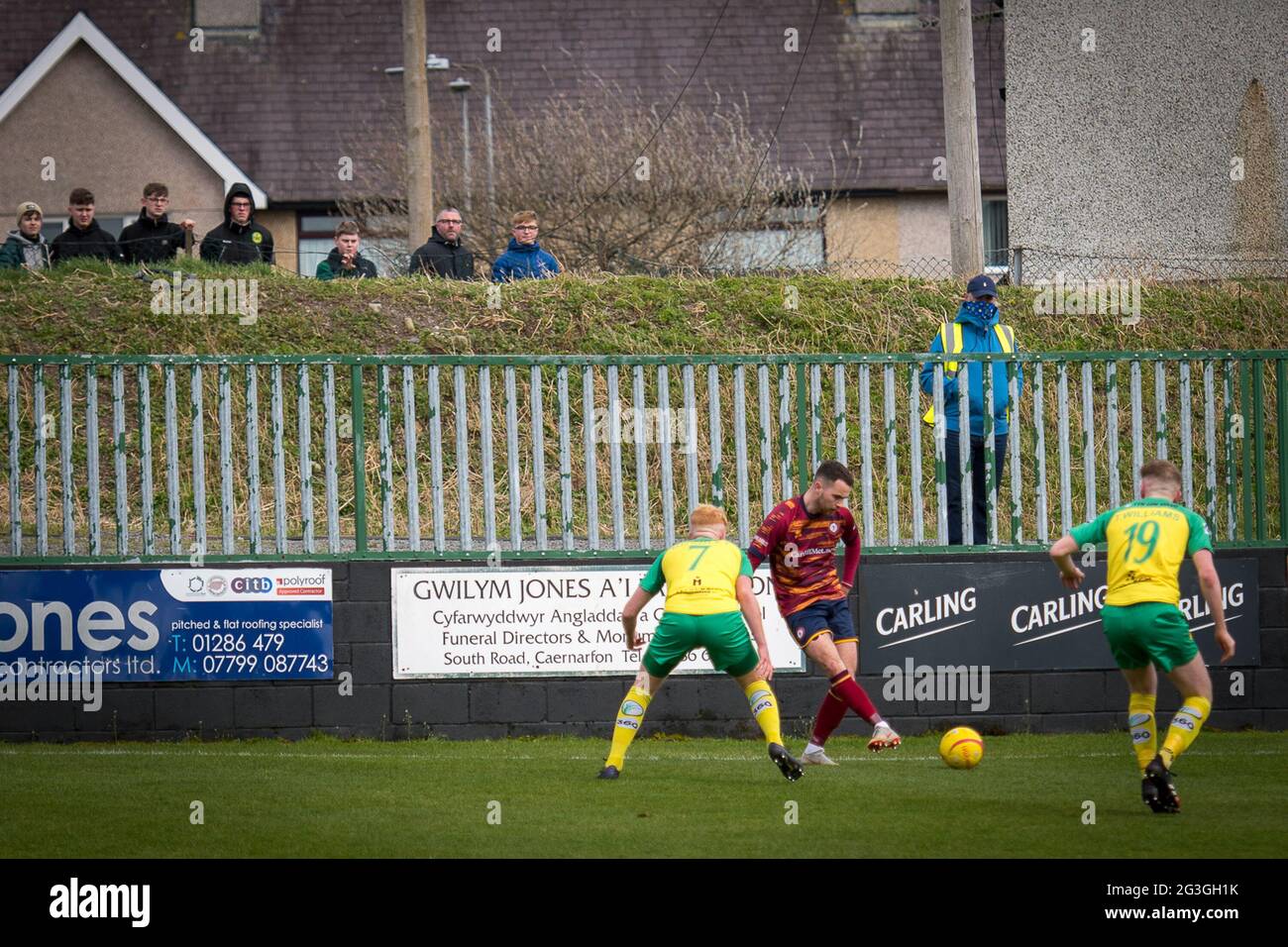JD Cymru Premier League match between Caernarfon Town and Cardiff