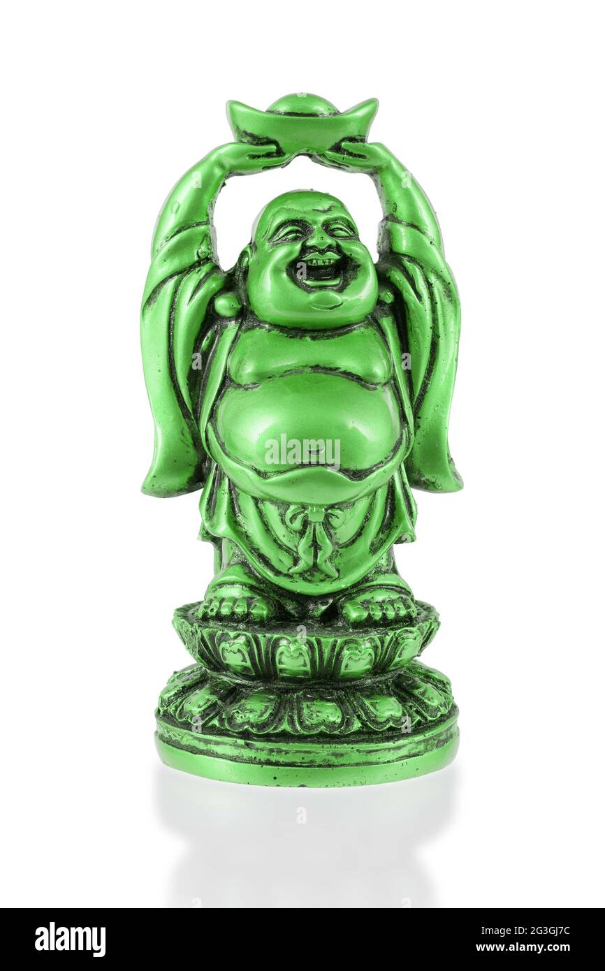 Small happy Buddha standing Stock Photo Alamy