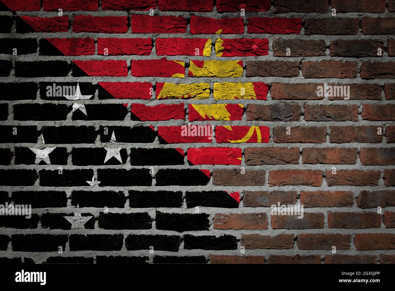 Brick wall texture with flag Stock Photo - Alamy
