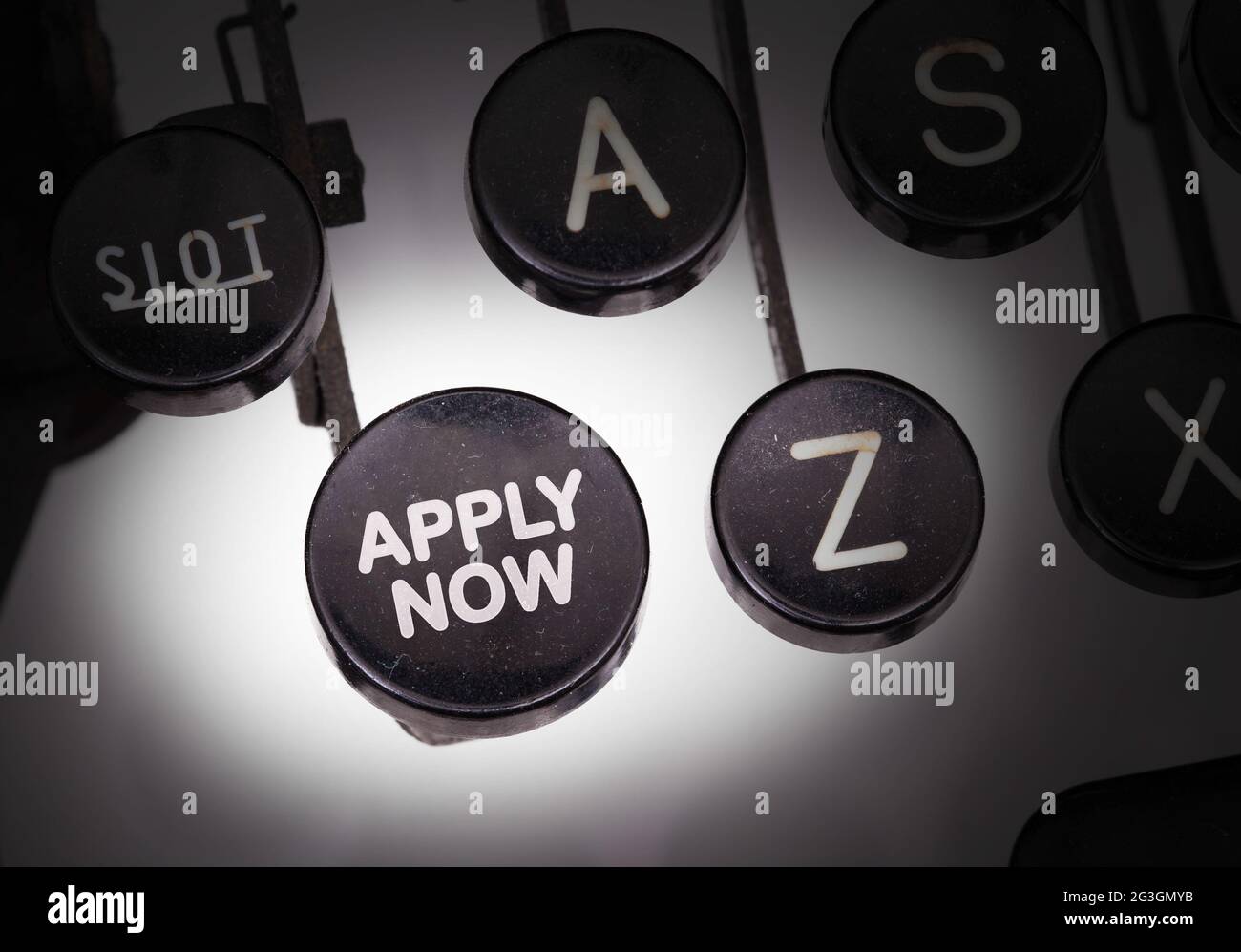 Typewriter Letters Buttons Typewriter with special buttons Stock Photo - Alamy