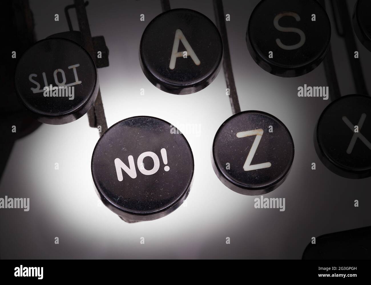Typewriter Letters Buttons Typewriter with special buttons Stock Photo - Alamy