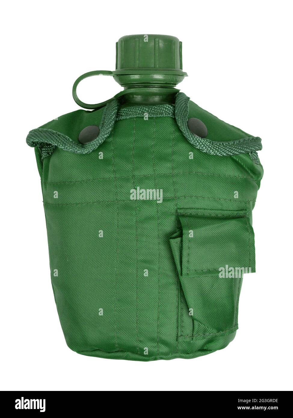 Army water canteen isolated Stock Photo Alamy