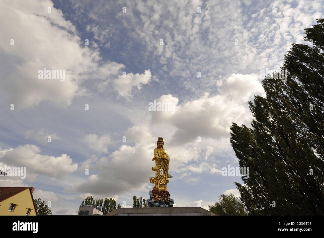 Avalokiteshvara Bodhisattva Statue in Pagodas Vien Giac Hannover 2014 Stock Photo