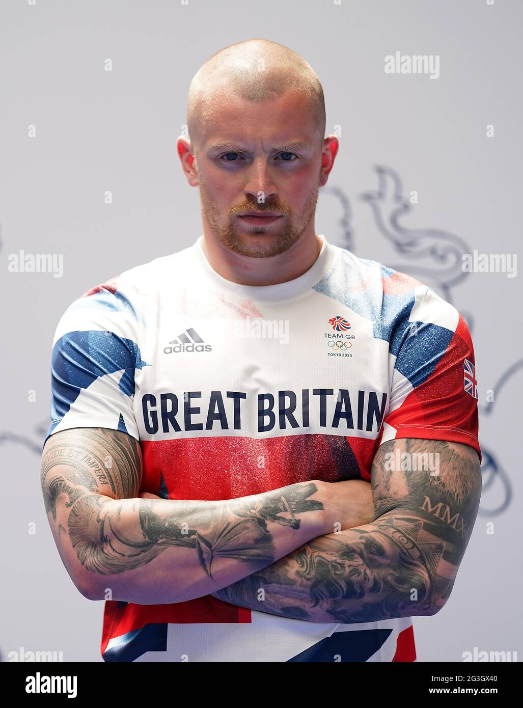 Adam Peaty during the kitting out session for the Tokyo Olympics 2020