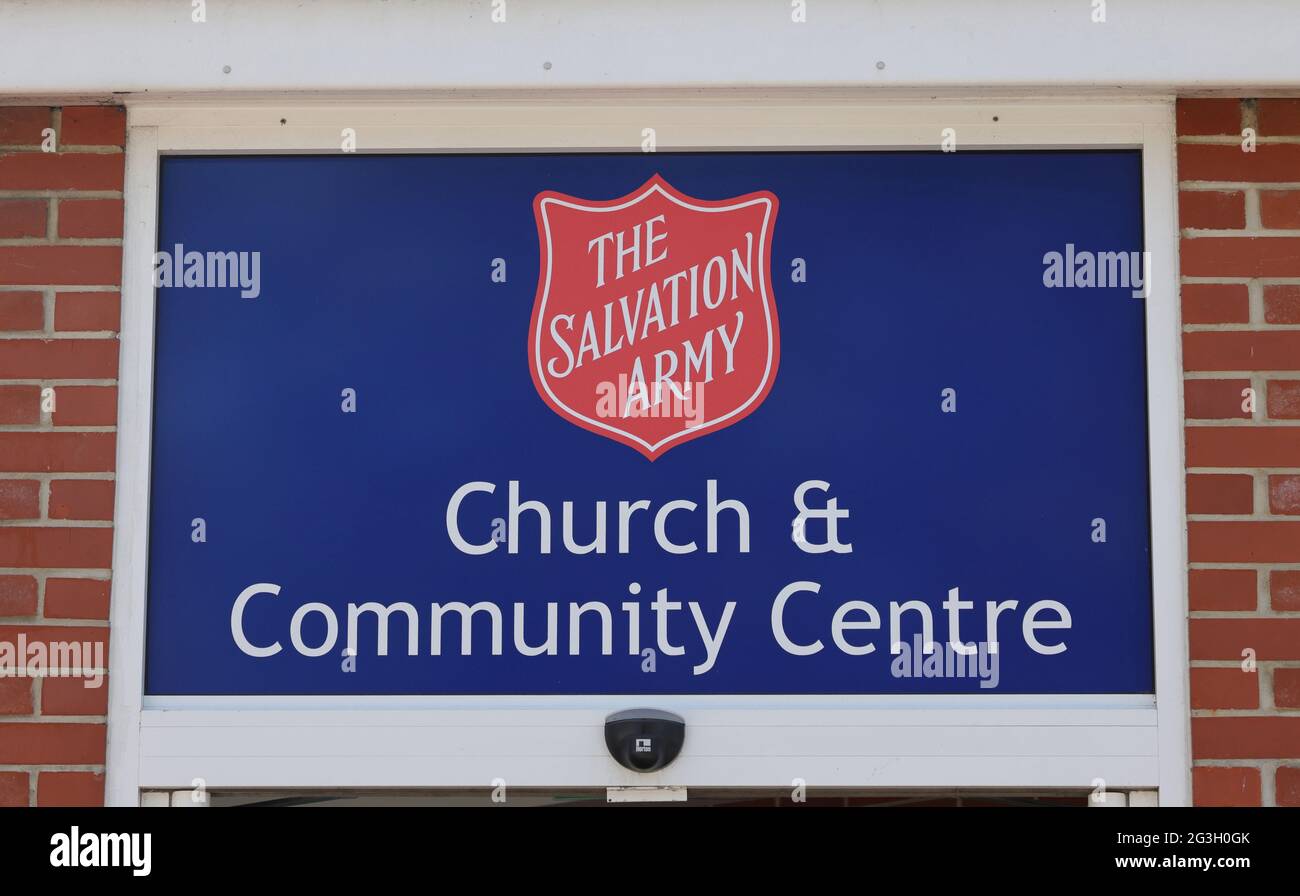 Church and Community Centre of the Salvation Army seen in Bognor Regis, UK. Stock Photo