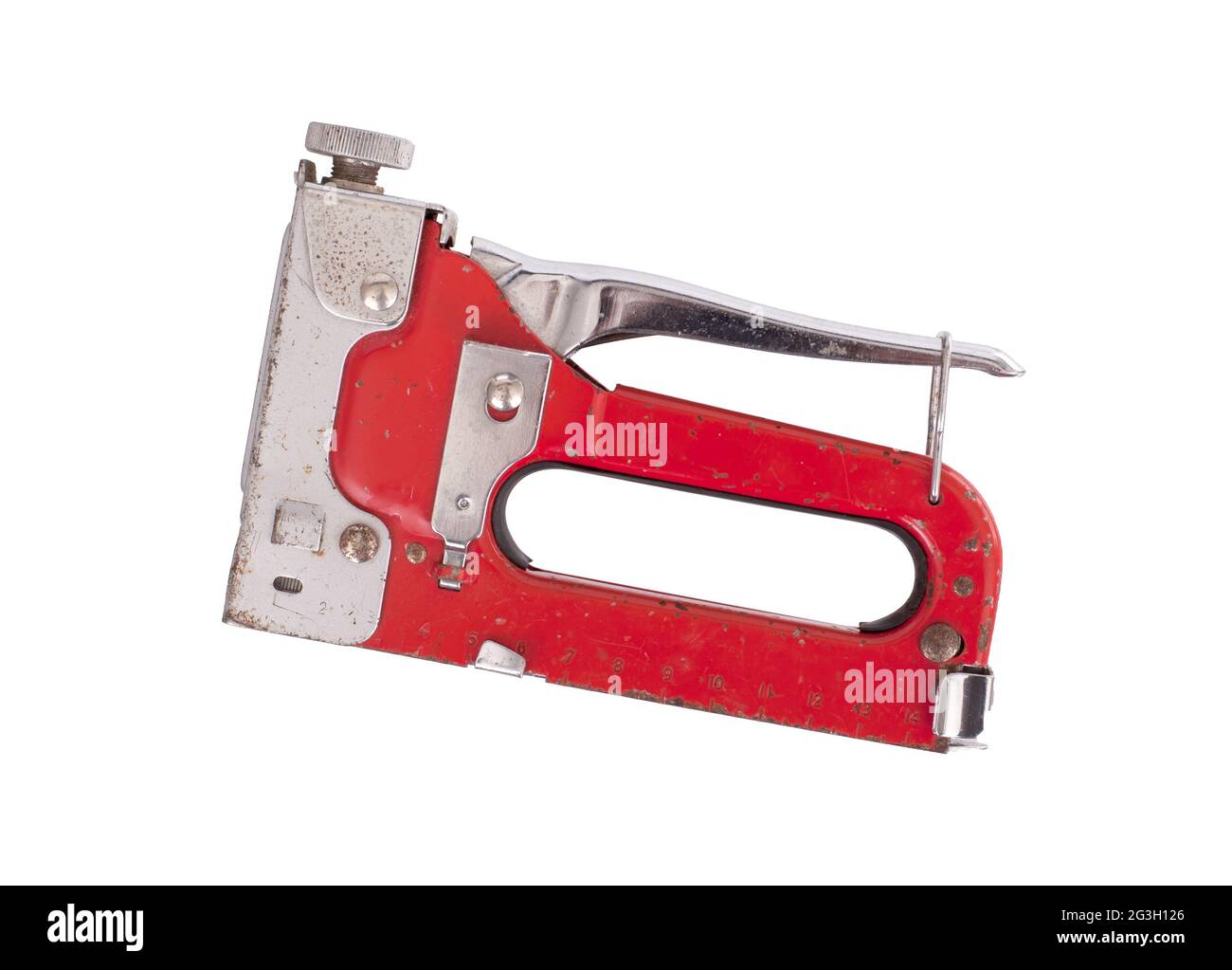 Construction handheld stapler Stock Photo Alamy