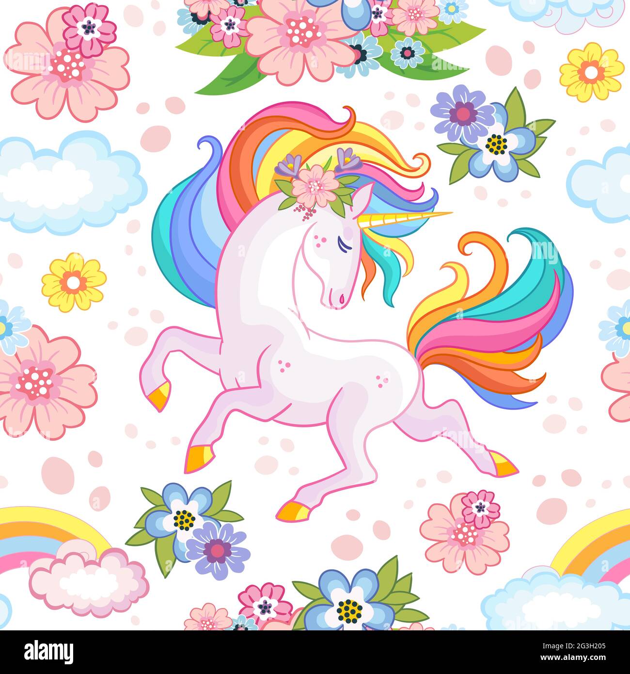 GORGEOUS "UNICORN LOVE" ICE CREAM EXCLUSIVE PRINTED FABRIC SHEETS HAIR BOWS,