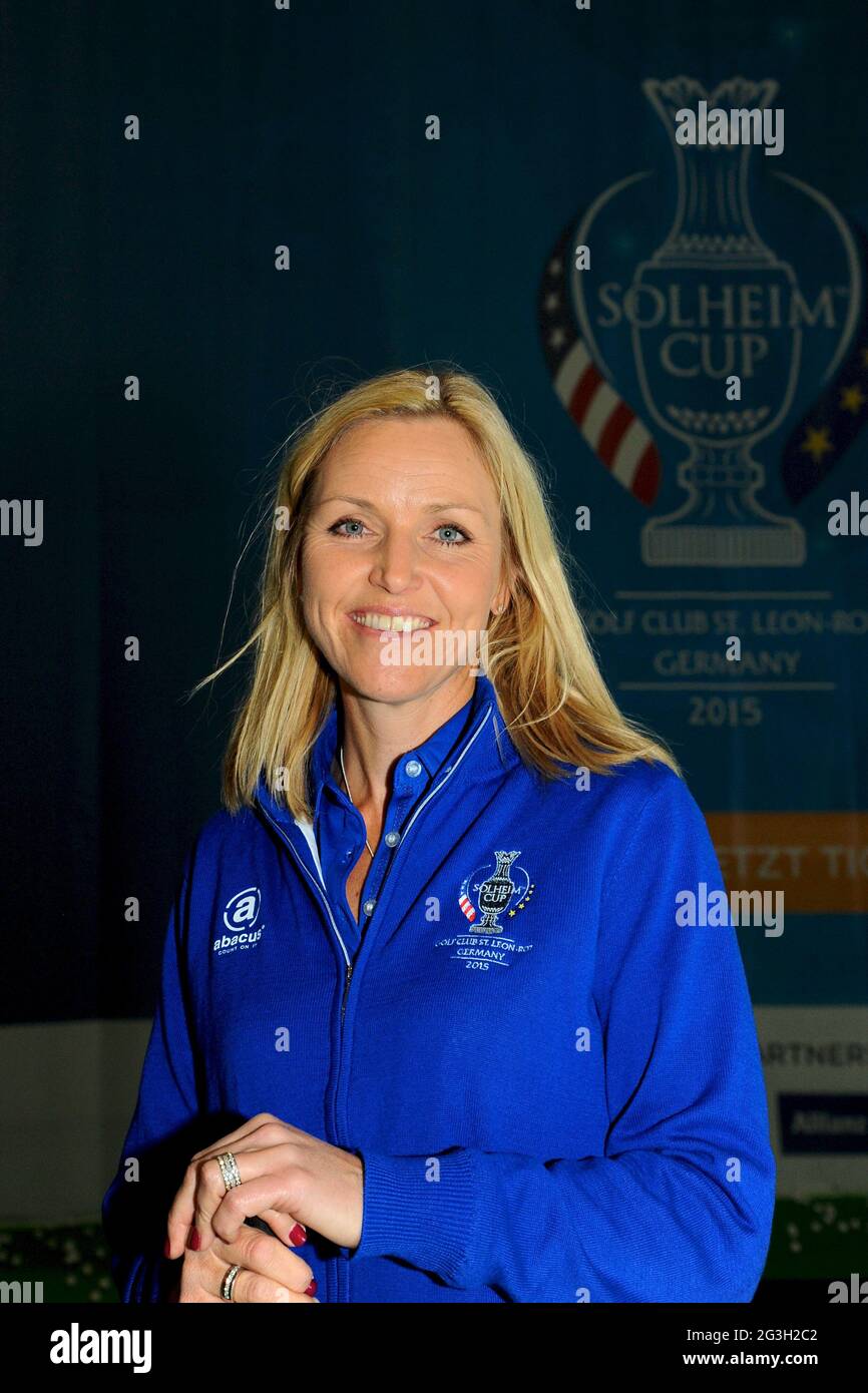European Golf Ladies Captain Carin Koch SolheimCu Stock Photo Alamy