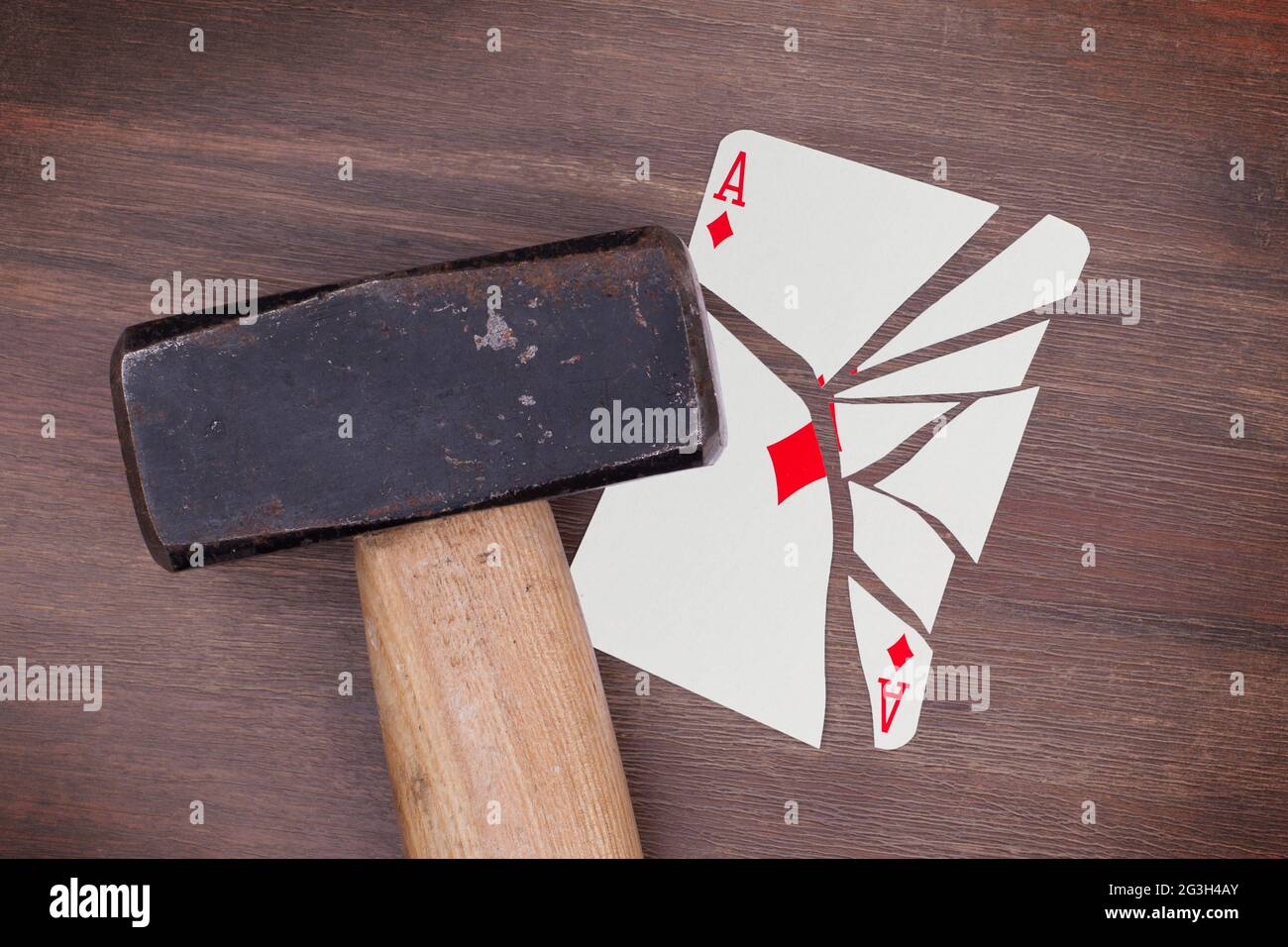 The card sharp with the ace of diamonds hires stock photography and
