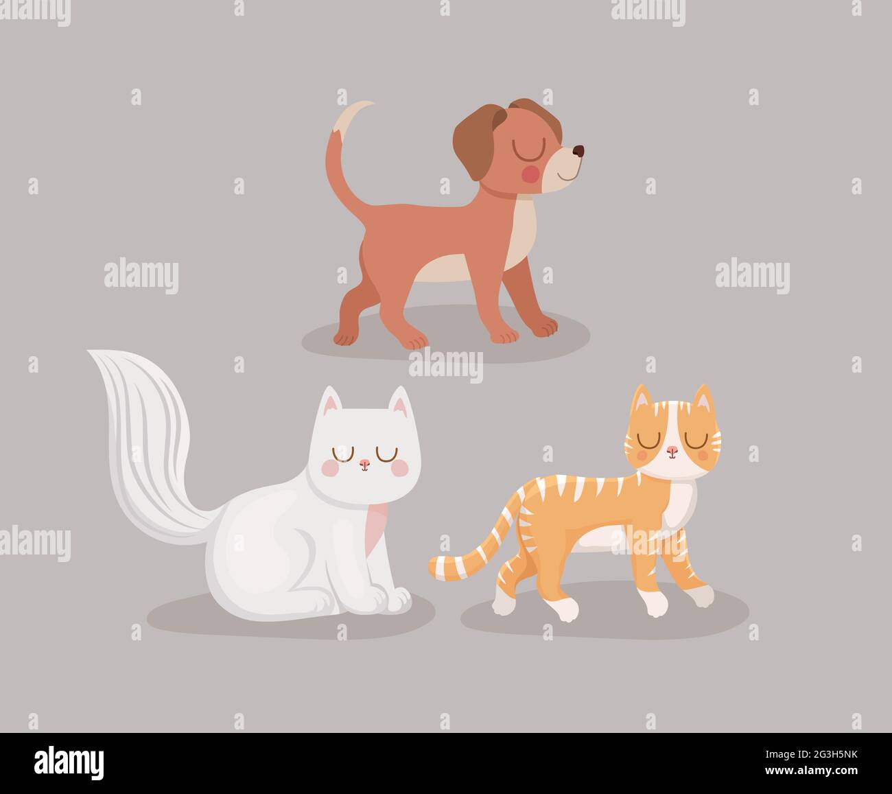 Small three animals Stock Vector Images - Alamy