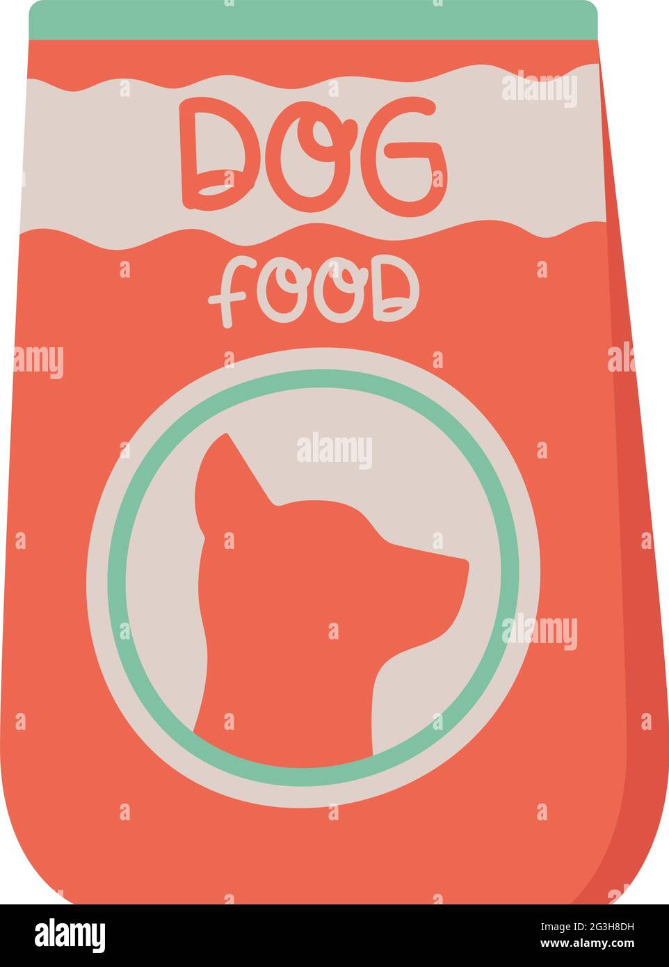 dog food pack Stock Vector