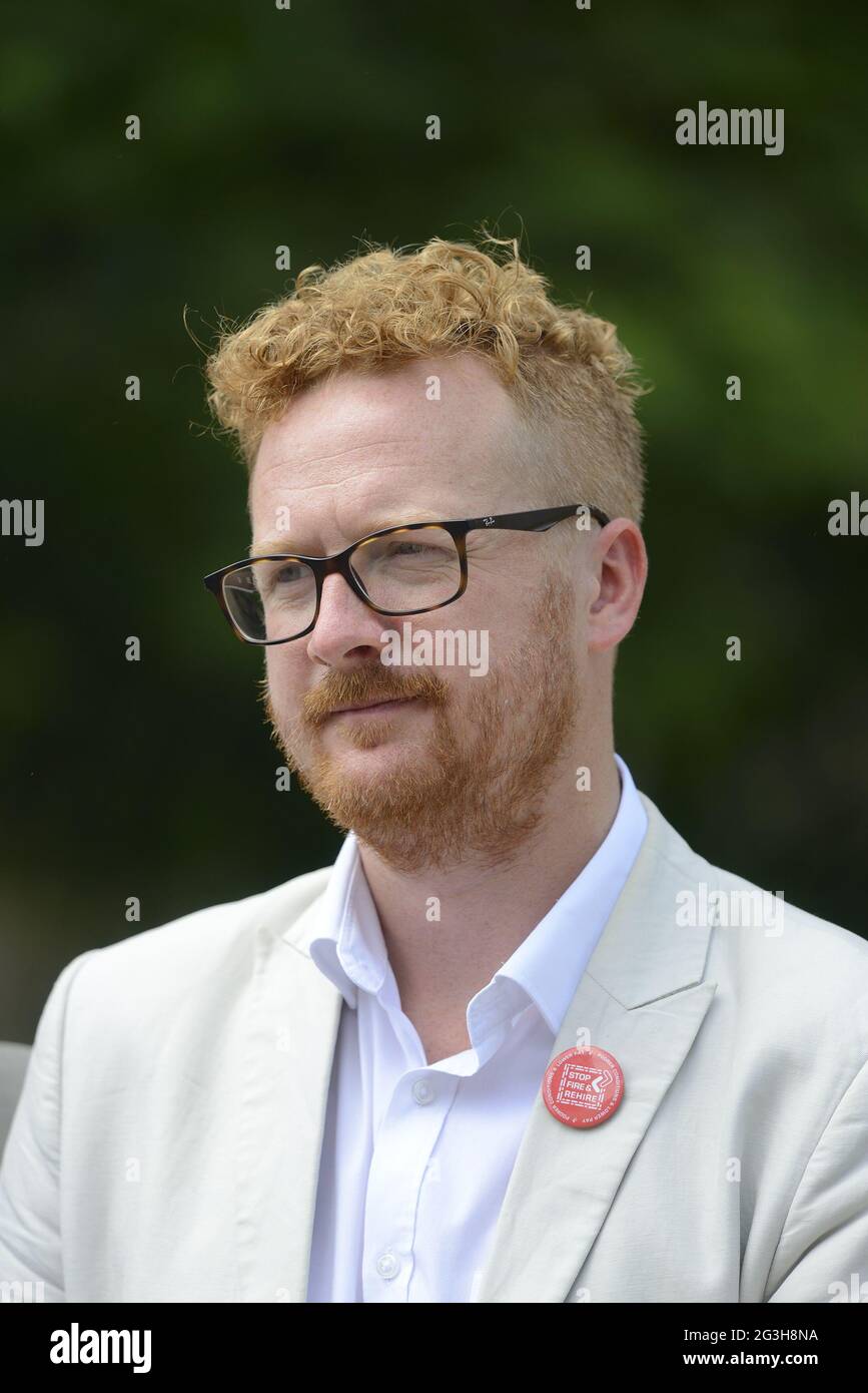 Lloyd Russell-Moyle MP (Labour: Brighton) at an event to publicise Barry  Gardiner's private member's bill to end 'Fire and Rehire' Stock Photo -  Alamy