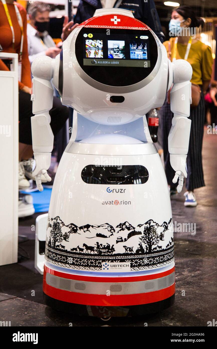 Cruzr the new generation of intelligent and autonomous service robots  Imagined by UBTECH Robotics - 5th Edition Viva Technology. VivaTech 2021 is  the world's rendezvous for startups and leaders to celebrate innovation.