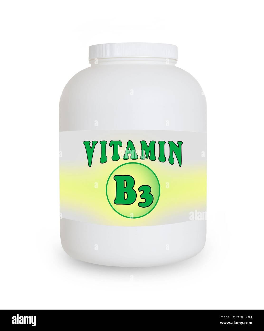 Vitamin B3 container Stock Photo - Alamy