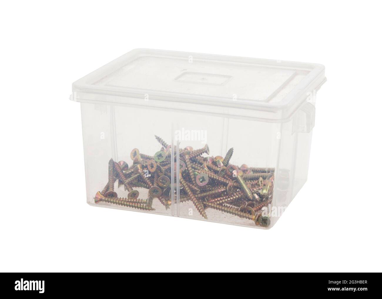 Plastic box with screws Stock Photo Alamy