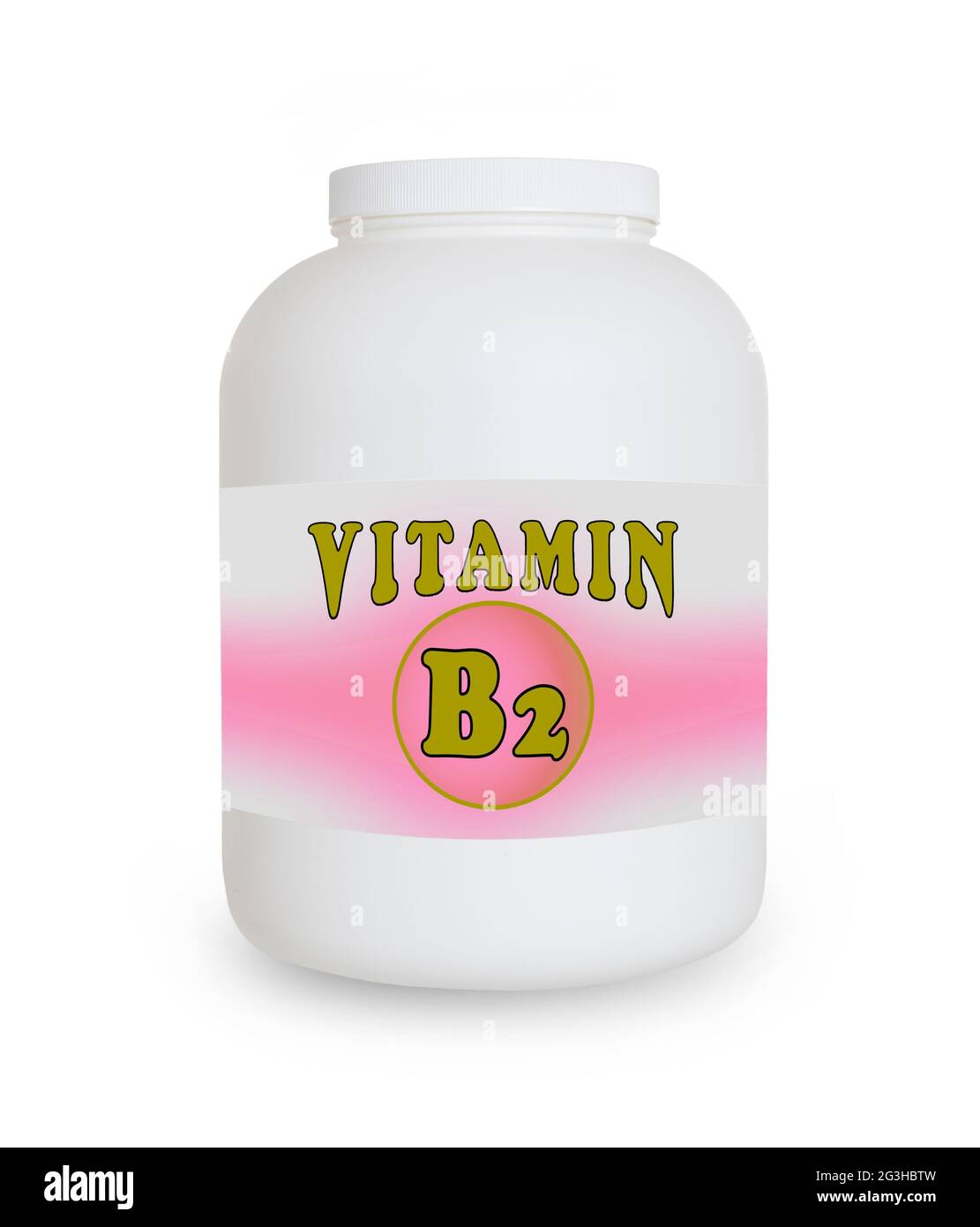 Vitamin B2 container Stock Photo Alamy