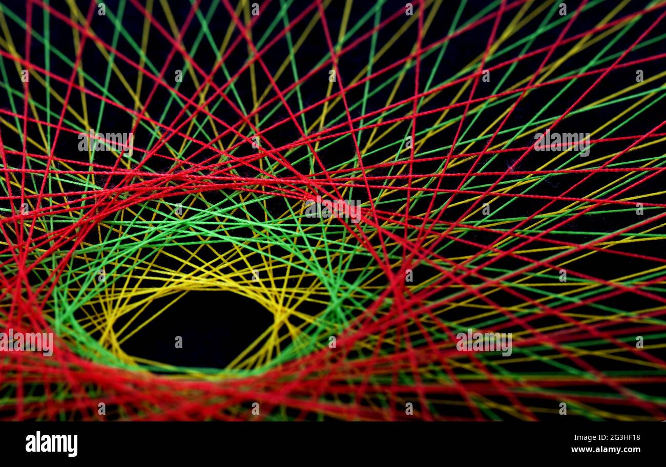 Display of colorful threads Stock Photo - Alamy