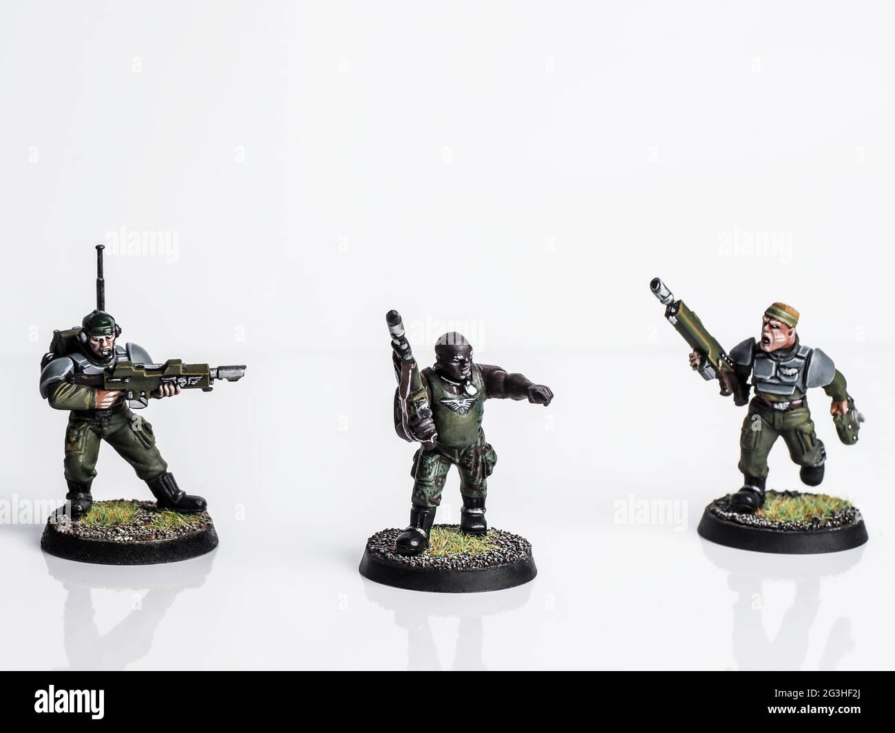 Warhammer 40k Imperial guards figures, figurines, wargame Stock Photo