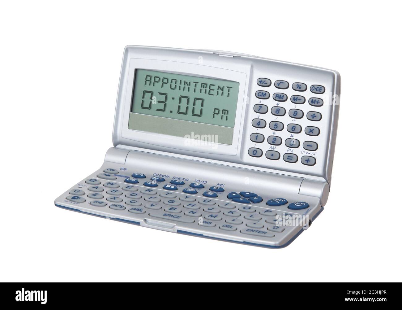 Electronic personal organiser isolated Stock Photo Alamy