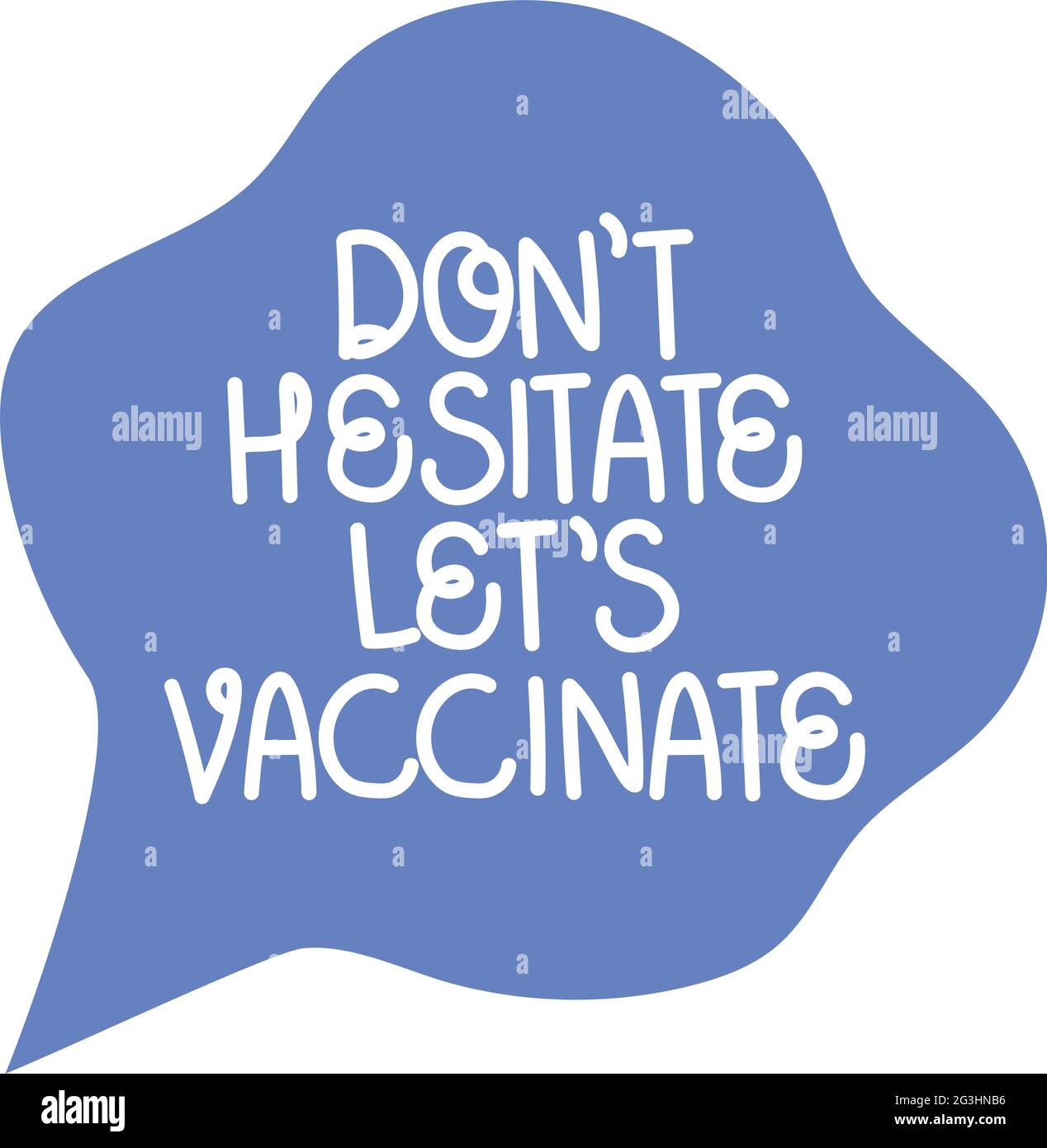 dont hesitate words Stock Vector