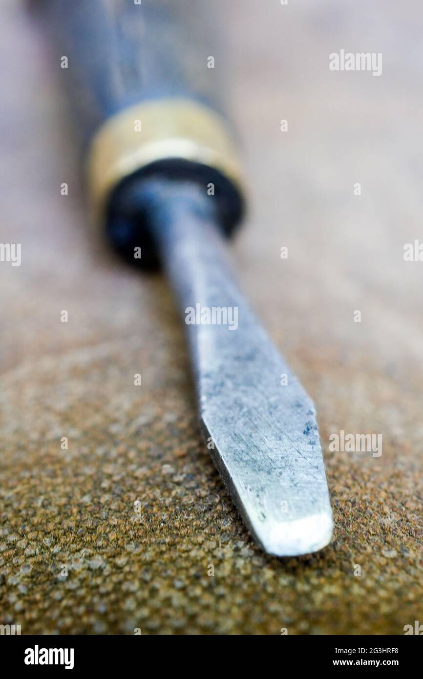 Vintage screwdriver, closeup view, France Stock Photo Alamy