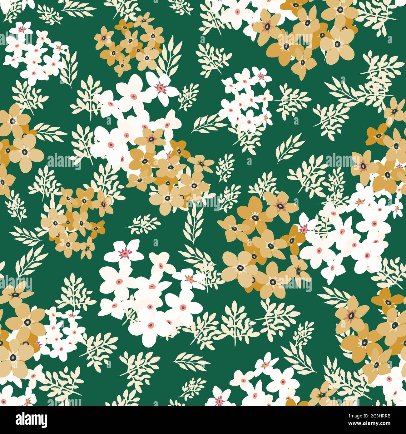 Elegant floral pattern in small flower. Liberty style. Floral seamless ...