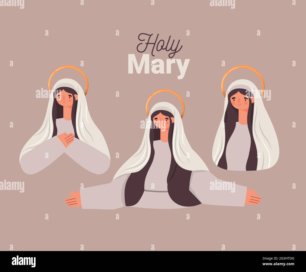 holy mary cartel Stock Vector