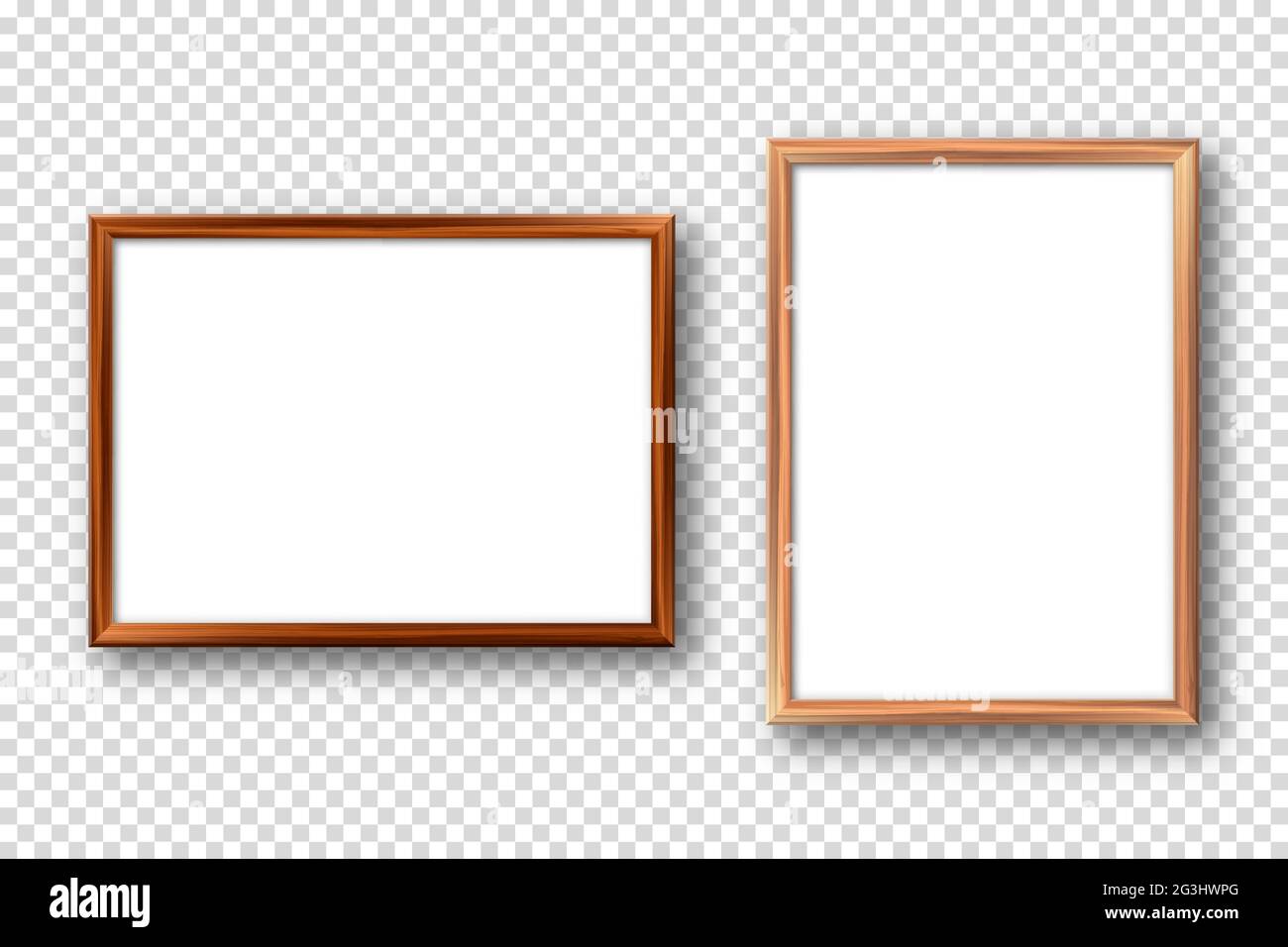 wood picture frame vector