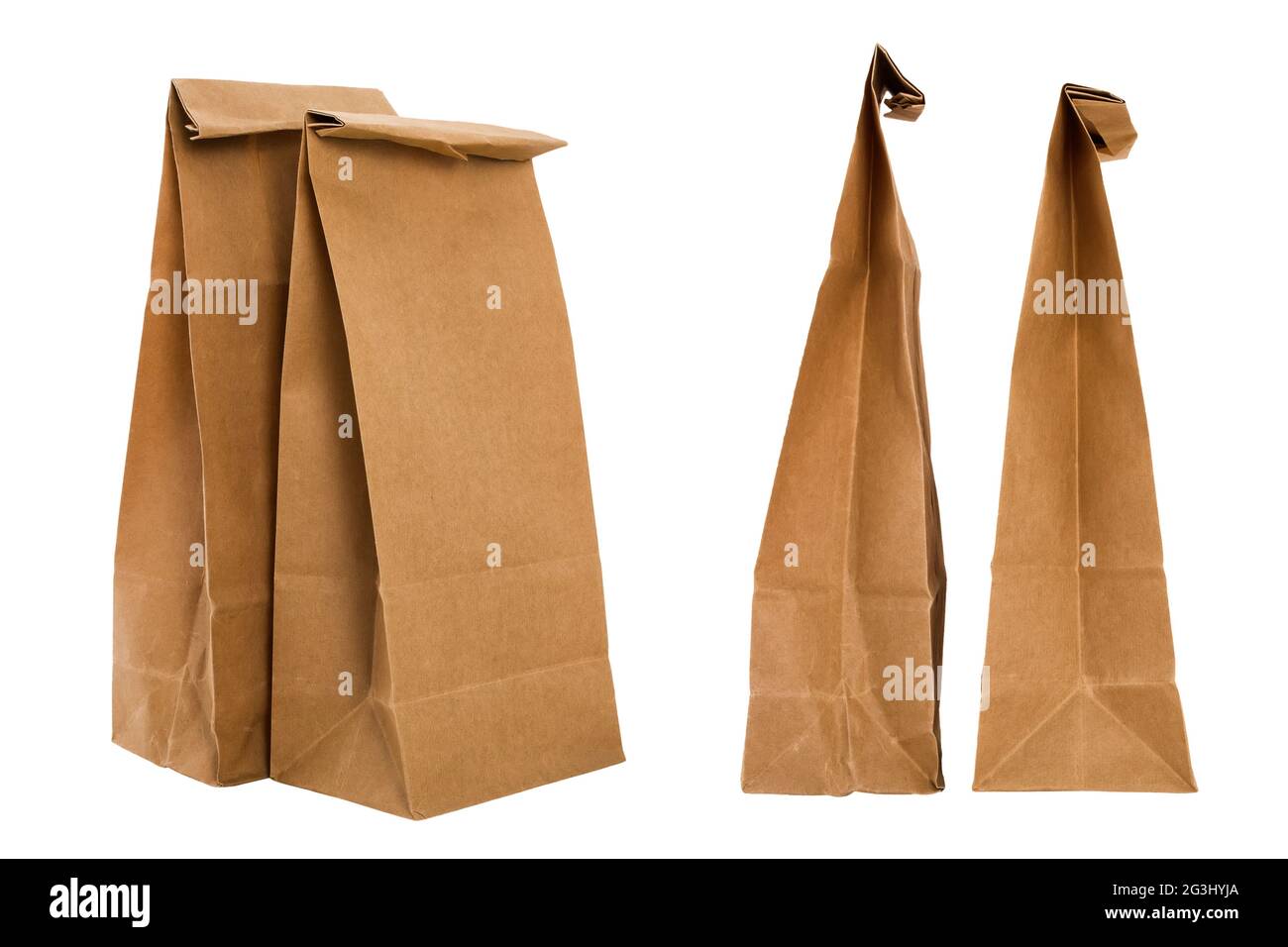 Brown kraft bags Stock Photo Alamy